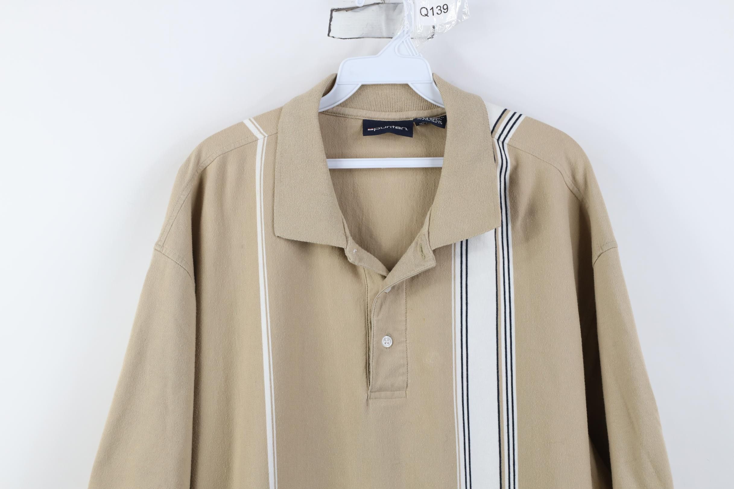 Vintage Vintage 90s Streetwear Striped Knit Collared Golf Polo Shirt Size US XXL / EU 58 / 5 - 2 Thumbnail