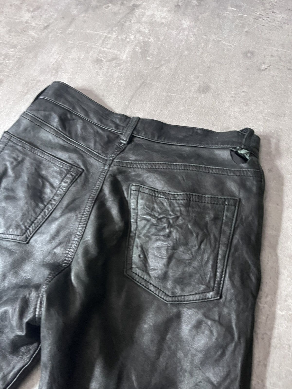 Helmut Lang Helmut Lang 90s leather pants vintage archival Size US 27 - 13 Thumbnail