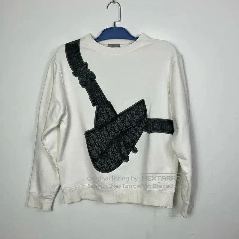 Dior Dior White Cotton Men's Sweatshirt . Size US S / EU 44-46 / 1 - 1 Thumbnail