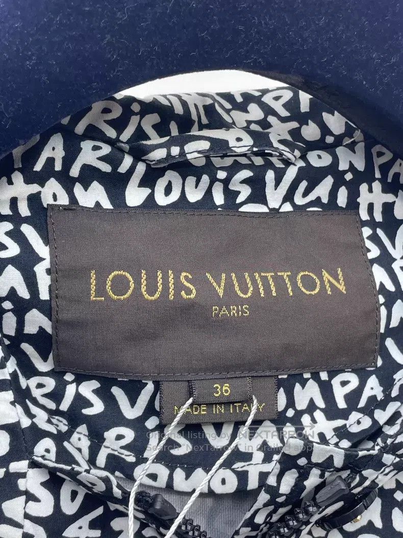 Louis Vuitton Louis Vuitton Black and white monogrammed hooded trench co Size XS / US 0-2 / IT 36-38 - 6 Thumbnail
