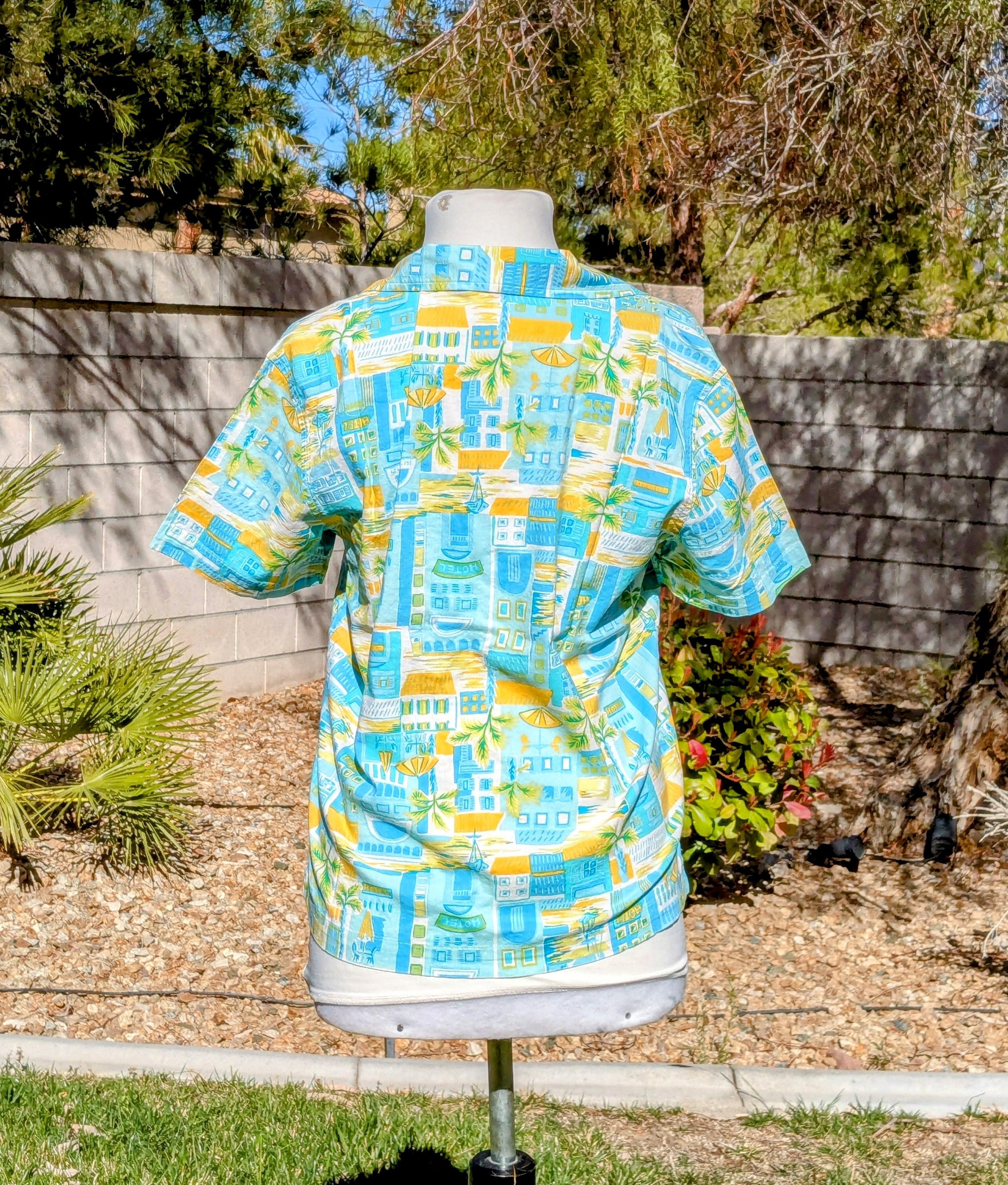 Vintage Retro Erika Summer Time Hawaiian Vacation Button Shirt Top Size S / US 4 / IT 40 - 4 Thumbnail