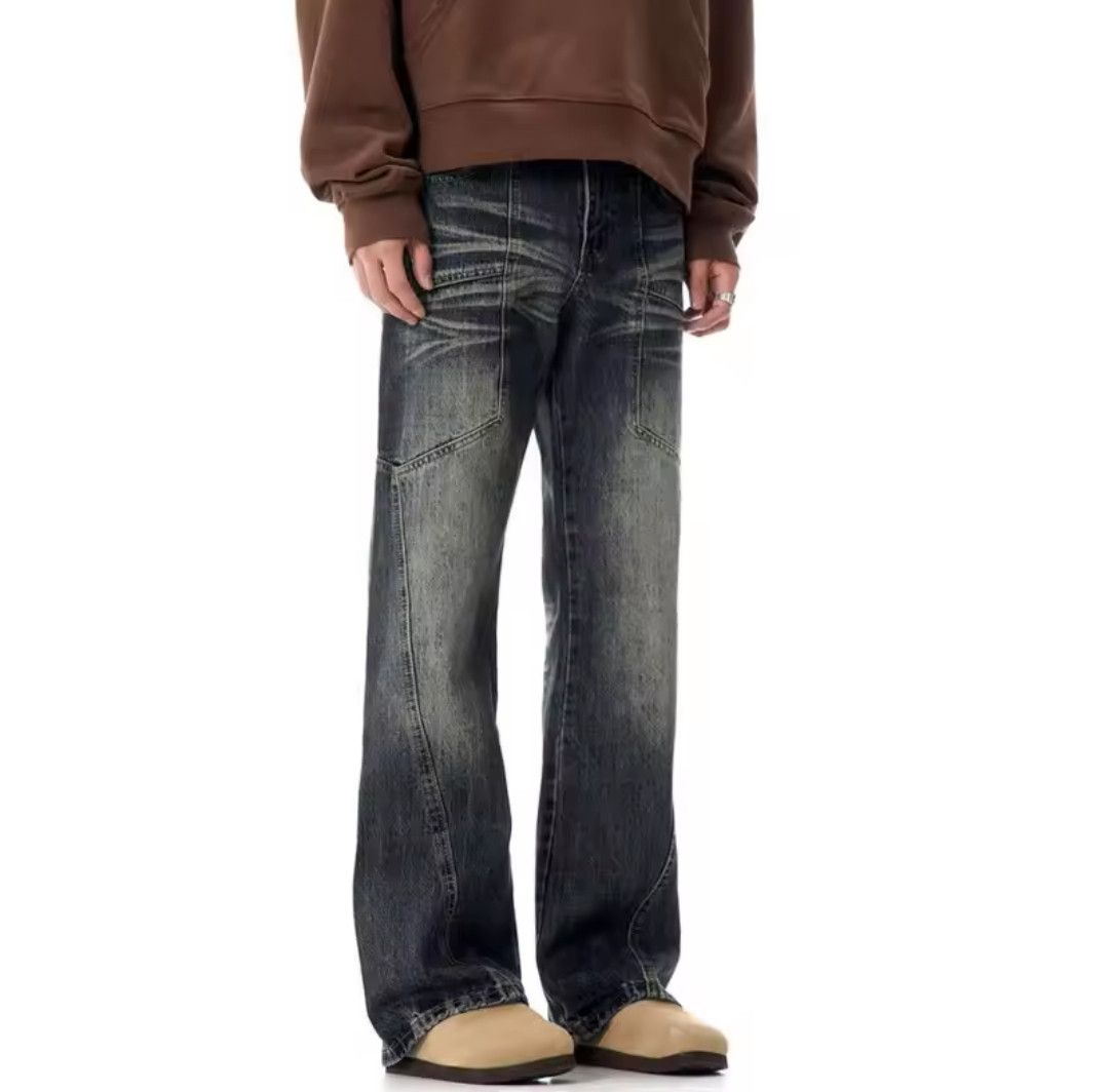 Japanese Brand × Jean Solid Straight Color Zipper Jeans Size US 29 - 4 Thumbnail