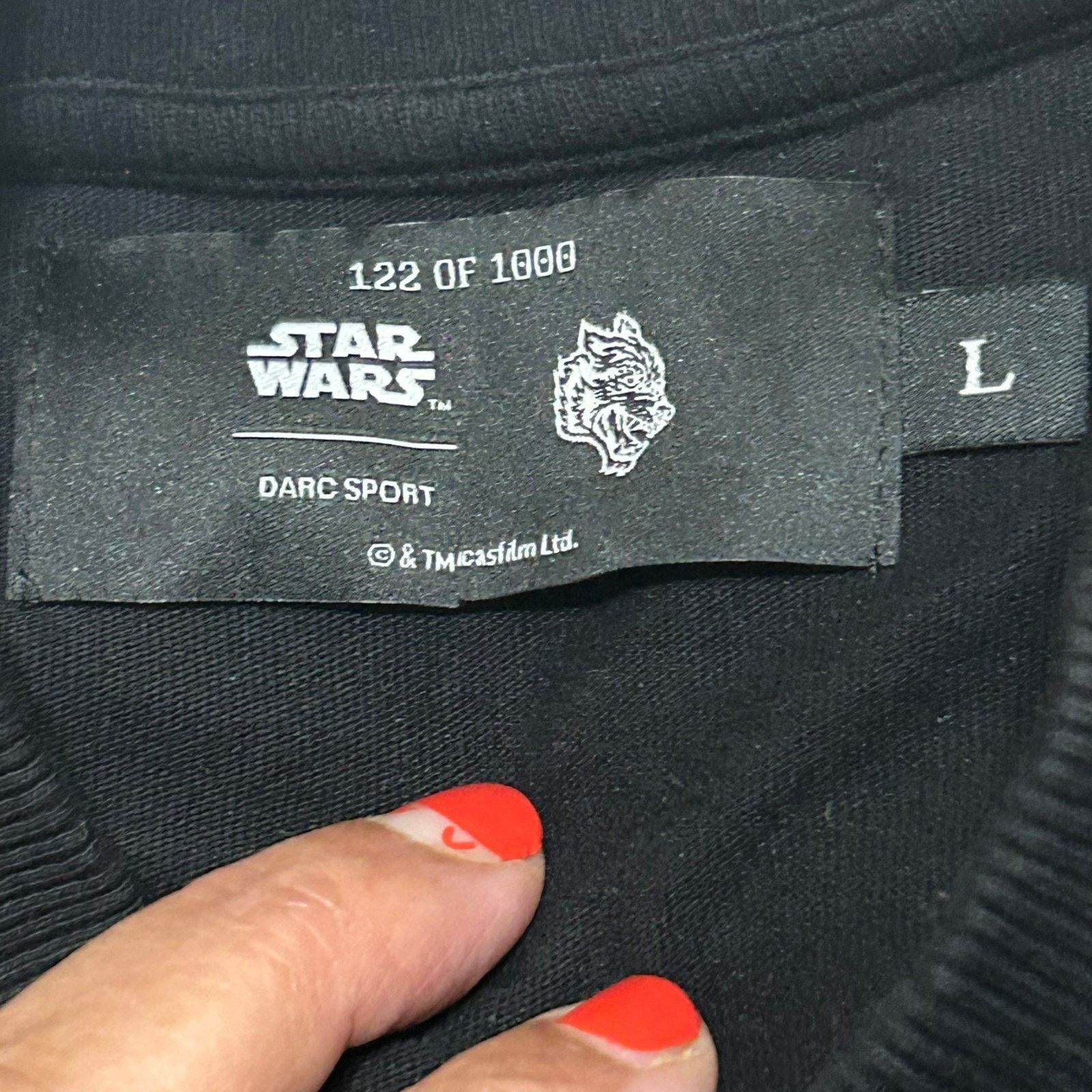 Darc Sport Darc Sport Darth Vader Oversized V2 T-Shirt Mens L Black LTD Size US L / EU 52-54 / 3 - 4 Thumbnail