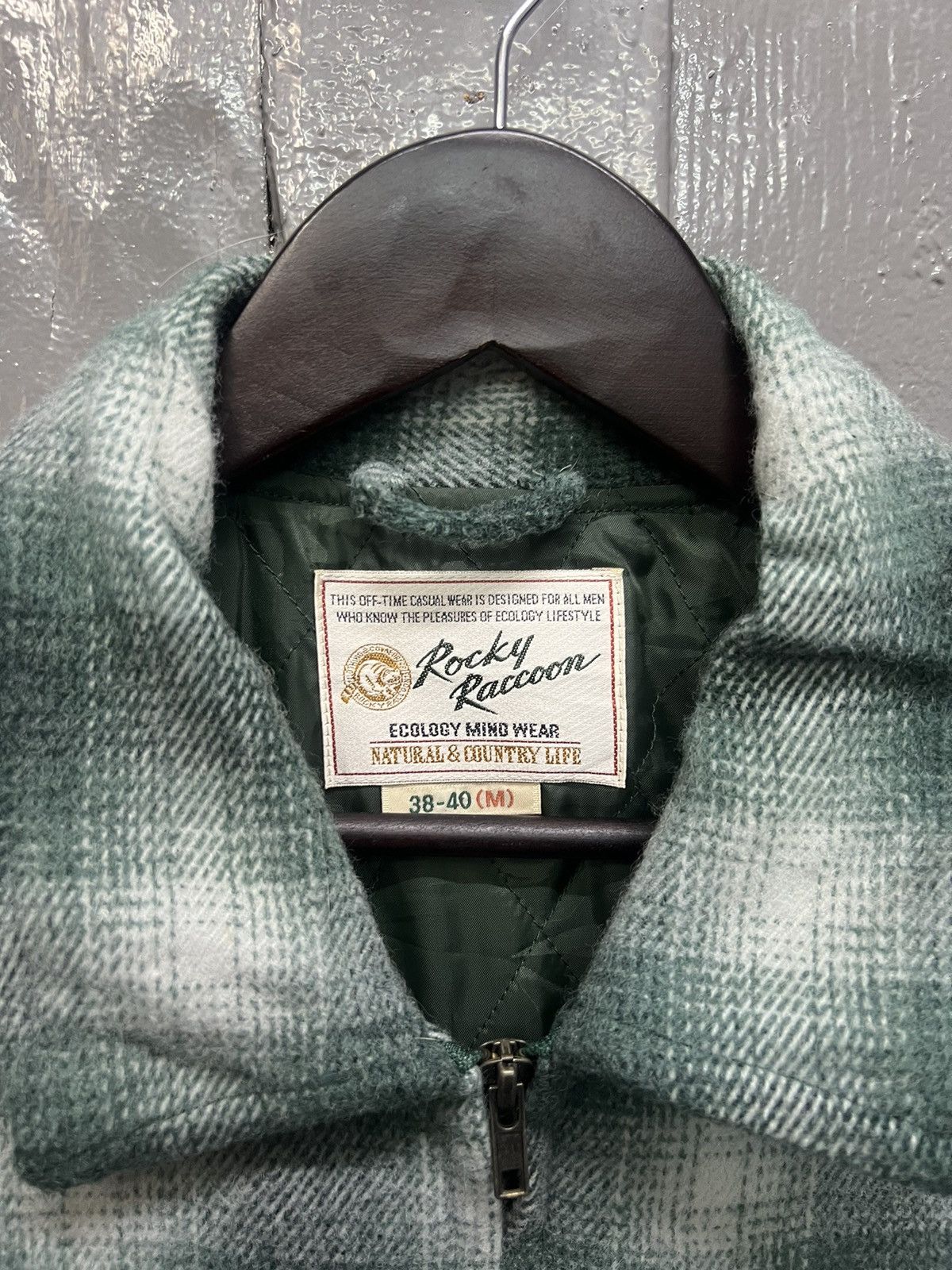 Vintage Vintage Rocky Roccoon Wool Plaid Tartan Jacket Size US M / EU 48-50 / 2 - 6 Thumbnail