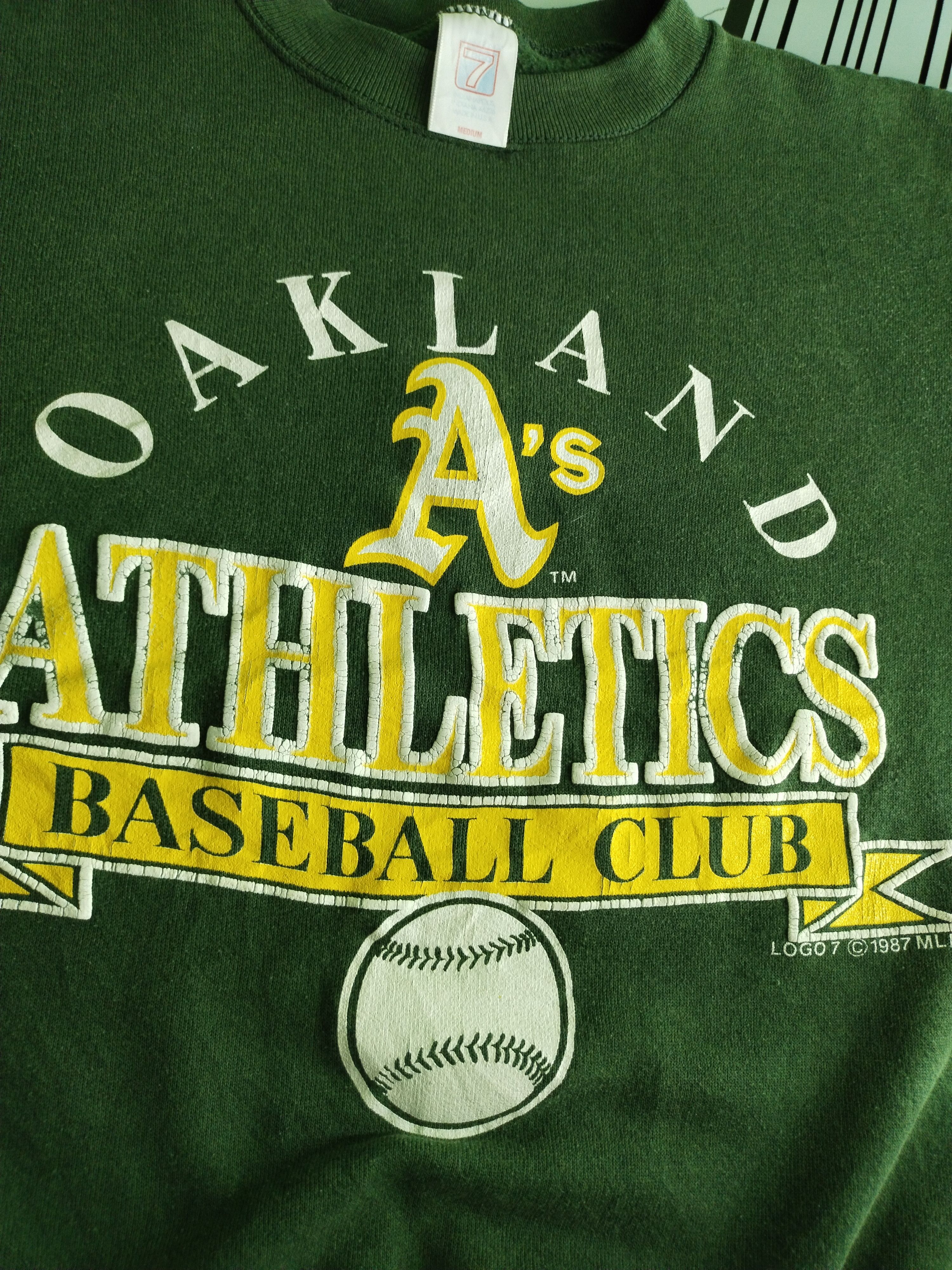 Vintage Vtg 1987 MLBPC Logo 7 Oakland Baseball Club Sweatshirt Size US M / EU 48-50 / 2 - 7 Thumbnail