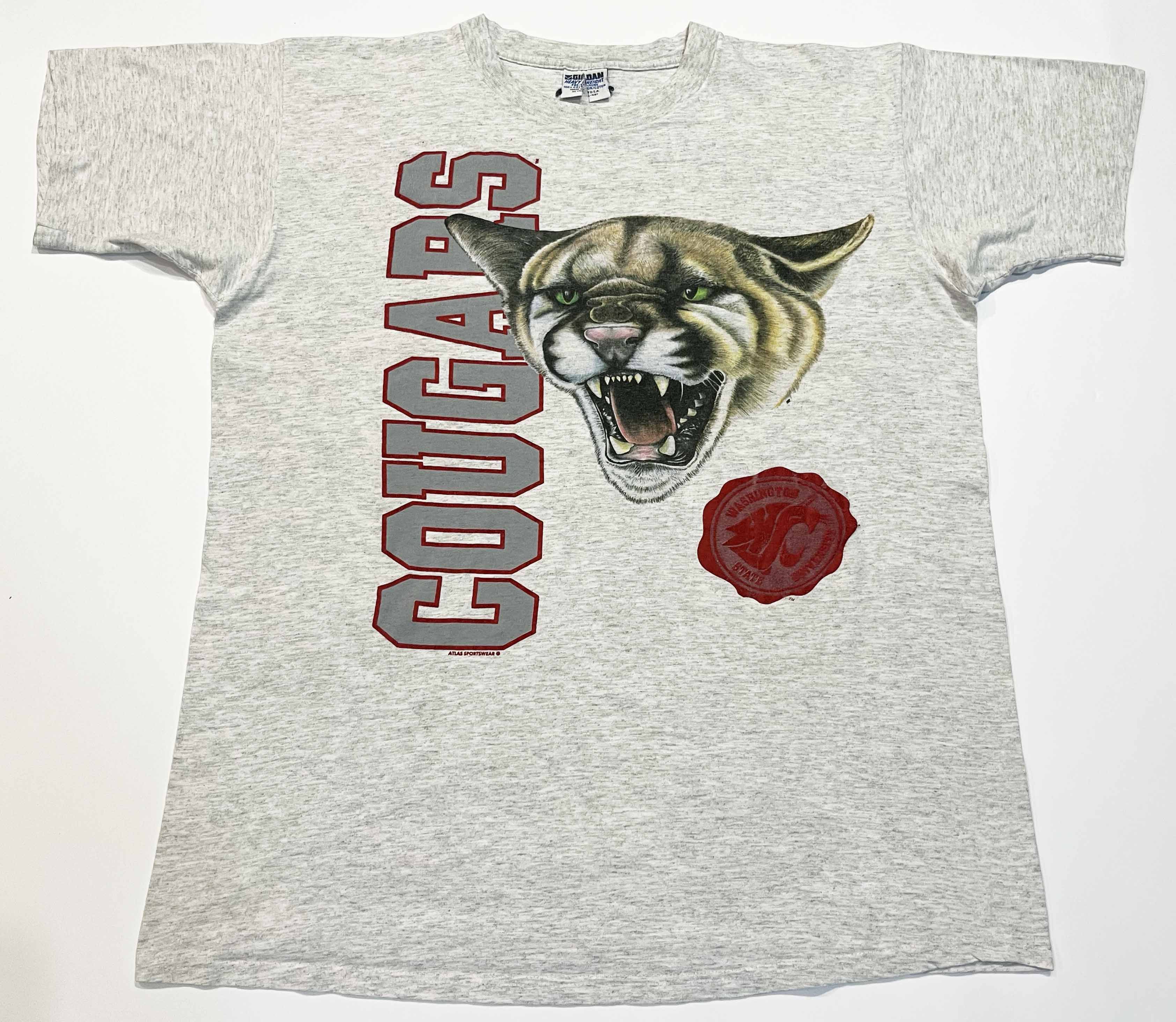 Gildan × NCAA × Vintage Vintage Gildan NCAA Washington State Cougars WSU T-Shirt Size US XL / EU 56 / 4 - 1 Thumbnail