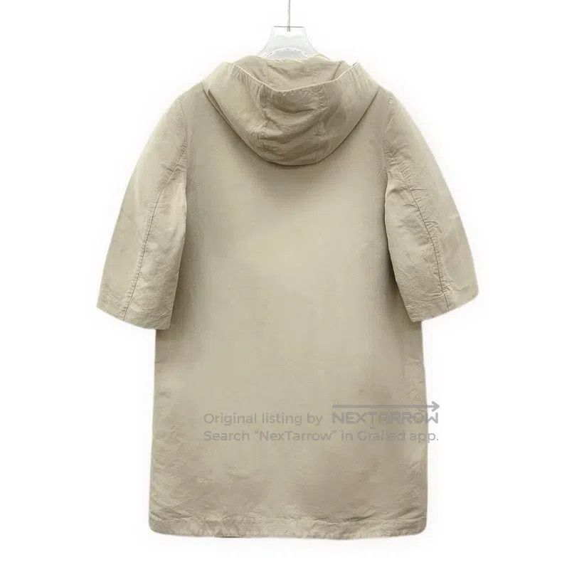 Prada Prada Khaki hooded drawstring zipper windbreaker jacket Size S / US 4 / IT 40 - 2 Thumbnail