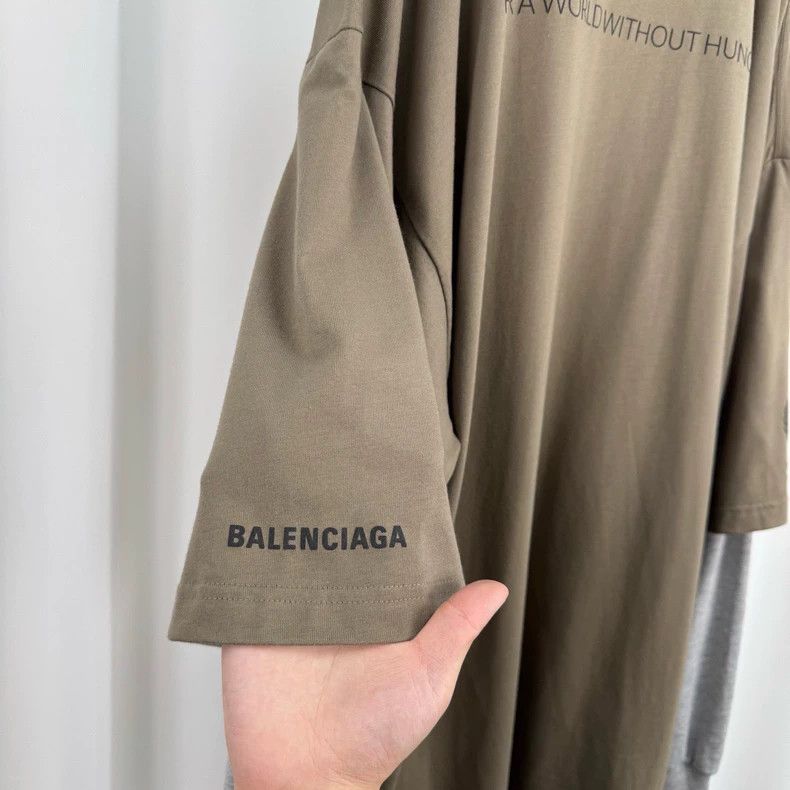 Balenciaga Balenciaga Grain print monogram fake two long sleeves Size US XL / EU 56 / 4 - 5 Thumbnail