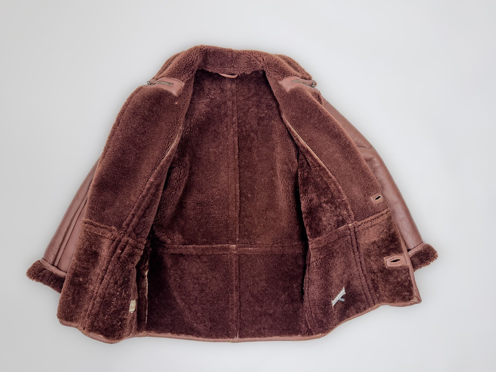 Other Brown Chunky Shearling Coat With Shawl Neck Size US S / EU 44-46 / 1 - 3 Thumbnail