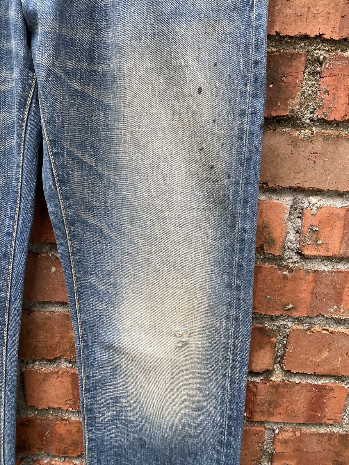 Designer × Japanese Brand × Journal Standard W32x30.5 Journal standard redline denime distressed Size US 32 / EU 48 - 4 Thumbnail