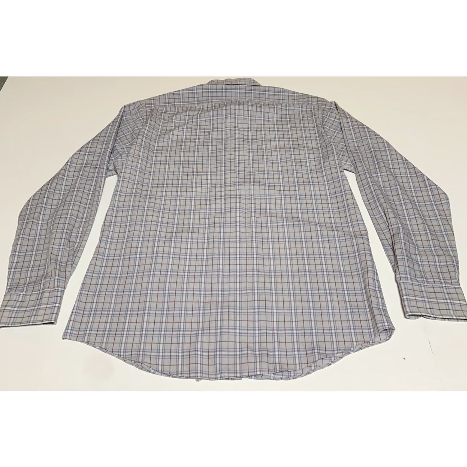 JCPenney VINTAGE JC Penny The Mens Shop Button Front Shirt Mens M Blue Plaid Shirt Mens M Size US M / EU 48-50 / 2 - 3 Thumbnail