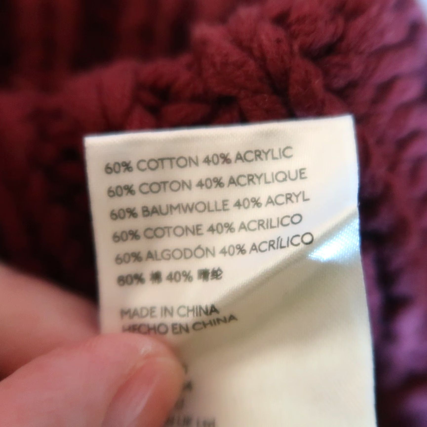 Free People VINTAGE Free People My Only Sunshine Burgundy Red Mockneck Sweater XS Size XS / US 0-2 / IT 36-38 - 6 Thumbnail