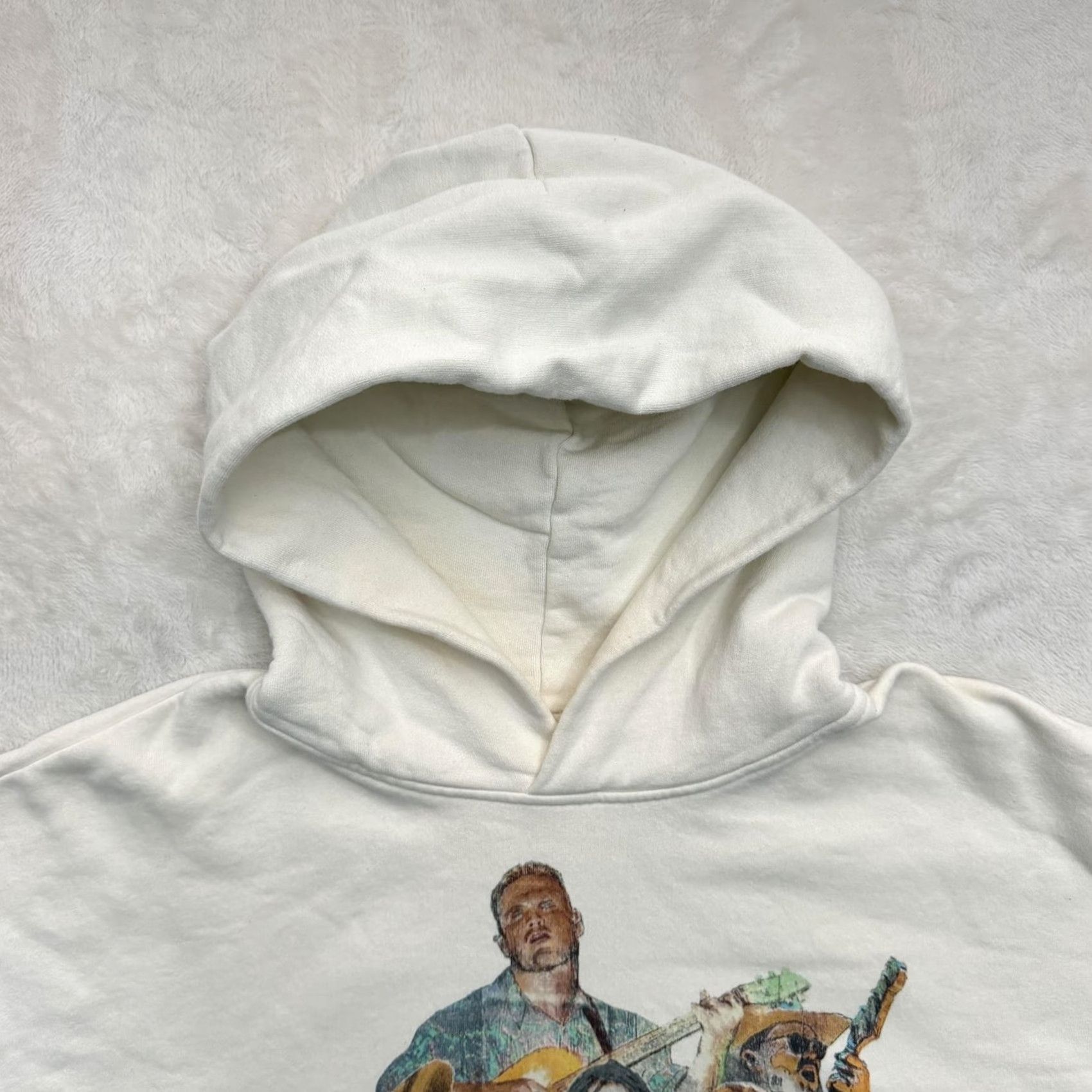 Vintage Zach Bryan Sweater Hoodie Mens Small White Quittin Time Tour Fleece Graphic Size US S / EU 44-46 / 1 - 3 Thumbnail