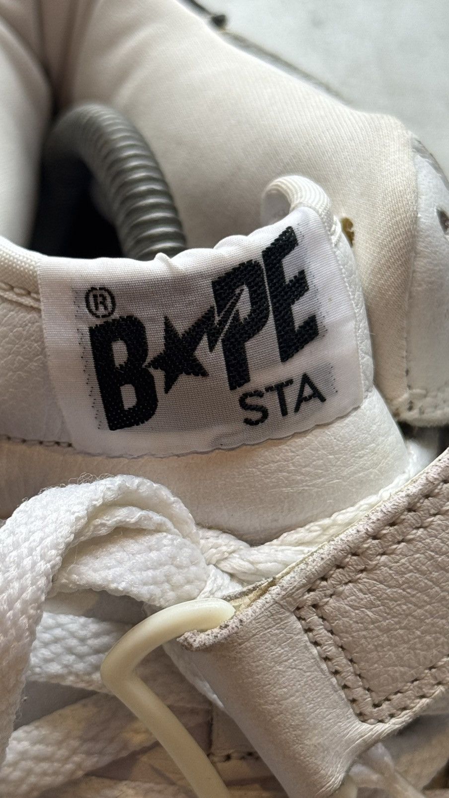 Bape Rare 2002 A Bathing Ape Green Camo White Leather Mid Bapesta Size US 8.5 / EU 41-42 - 7 Thumbnail