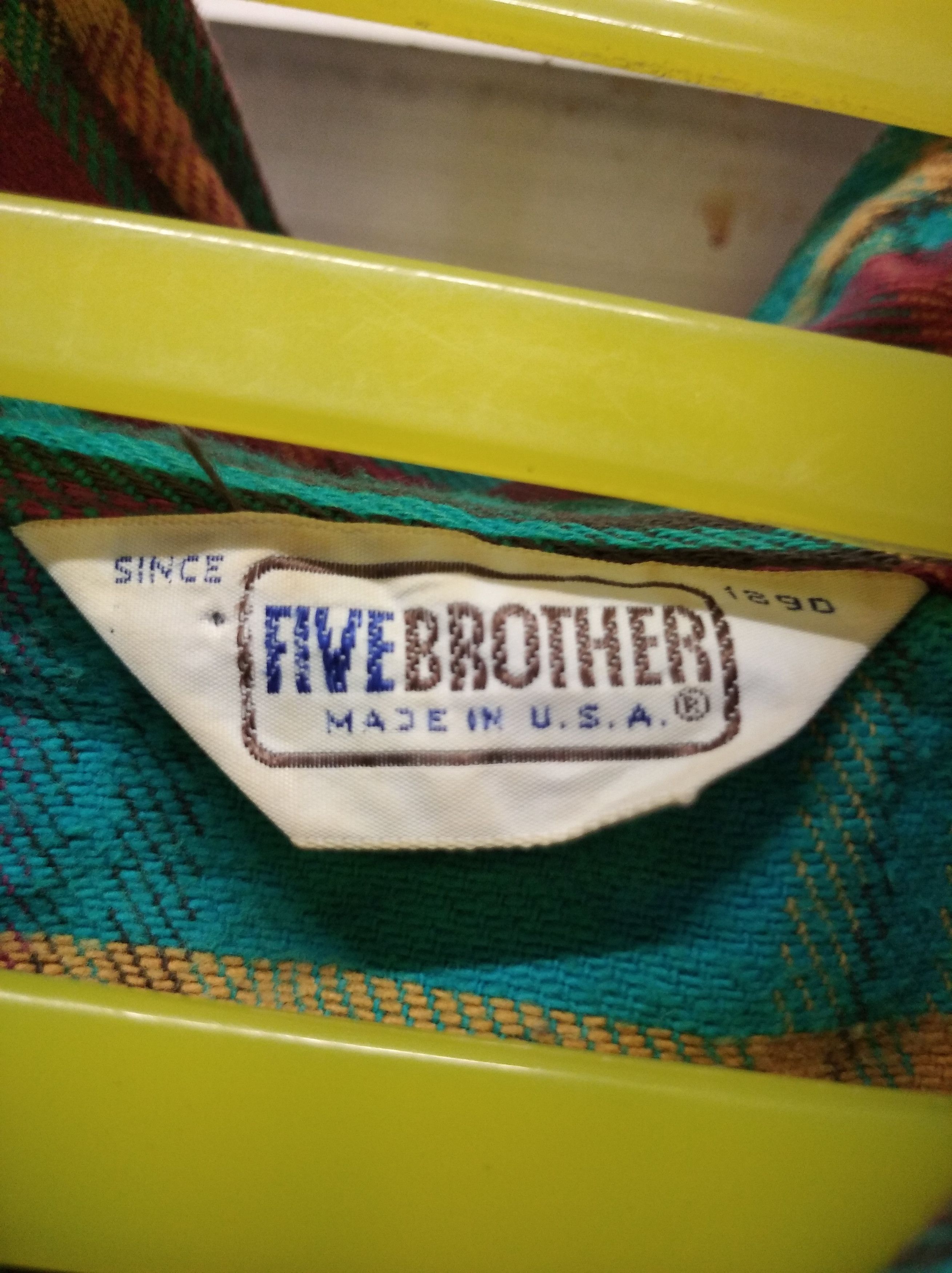 FiveBrother × Flannel × Vintage Five brother vintage flannel shirt Size US L / EU 52-54 / 3 - 4 Thumbnail