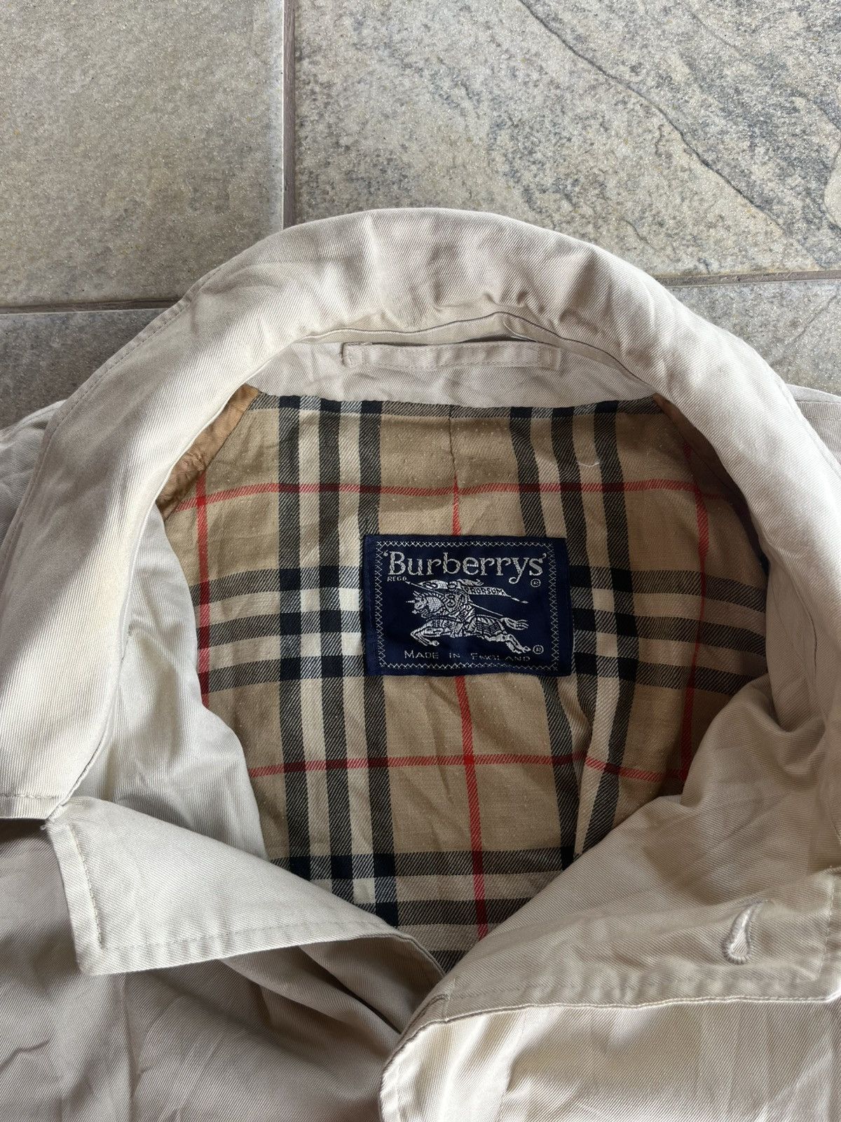 Burberry Vintage burberry nova check lined trench coat Size US XL / EU 56 / 4 - 4 Thumbnail