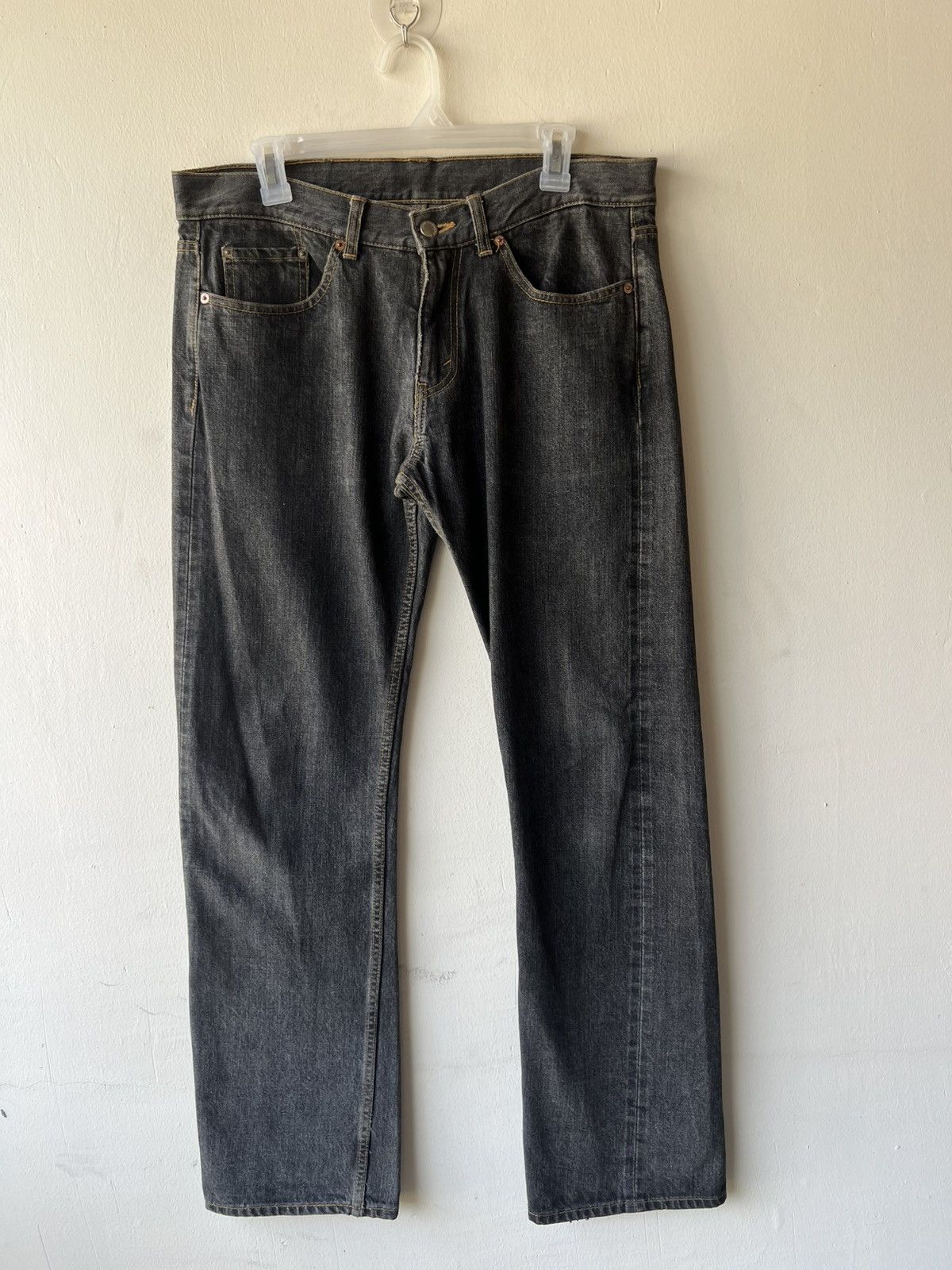 Comme des Garcons Homme 2005 CDGH AD2005 Black Denim Selvedge Jeans Size US 32 / EU 48 - 2 Thumbnail