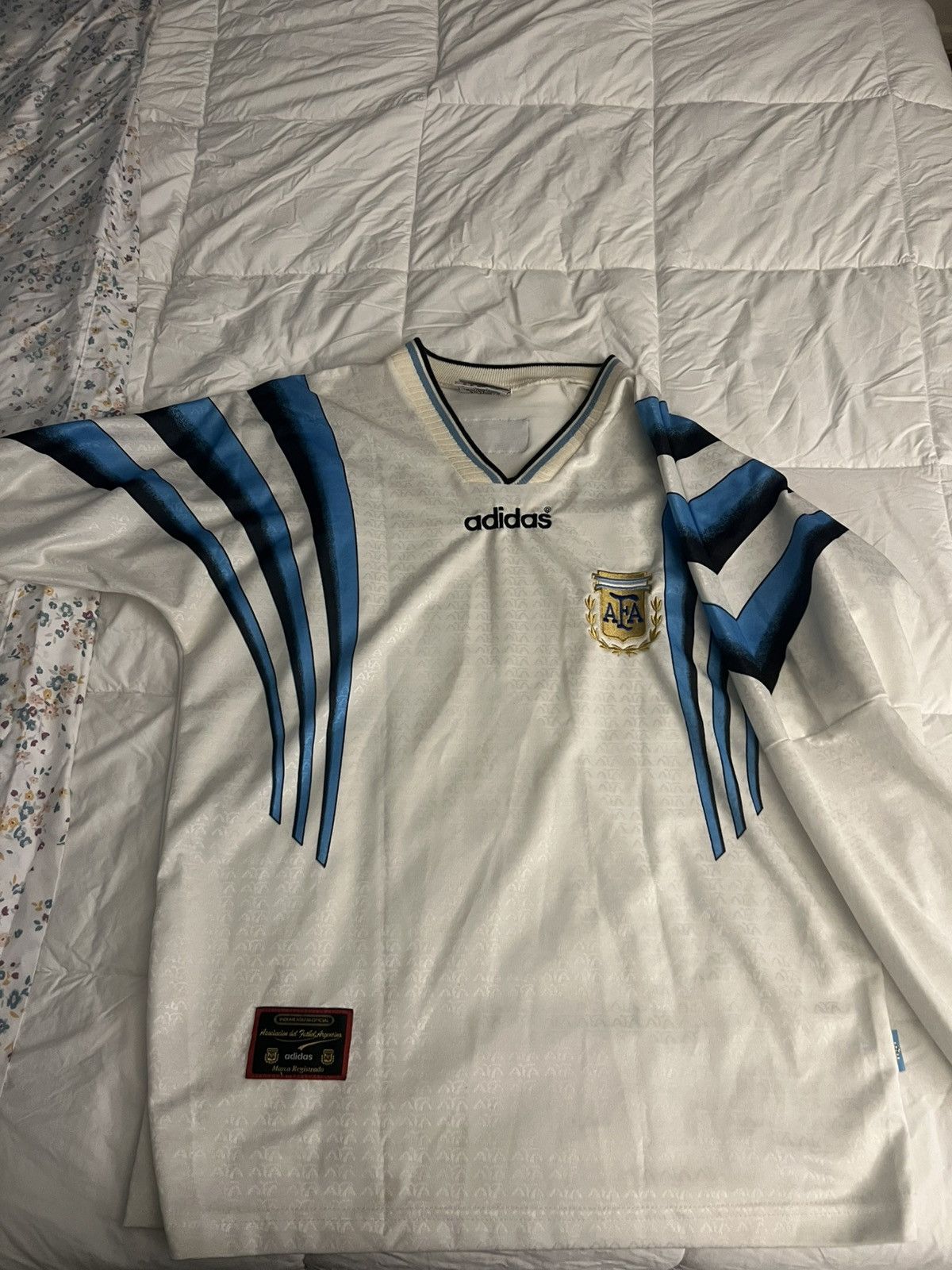 Adidas Argentina Alternative 3rd Kit 96/99 Jersey Size US XL / EU 56 / 4 - 1 Thumbnail