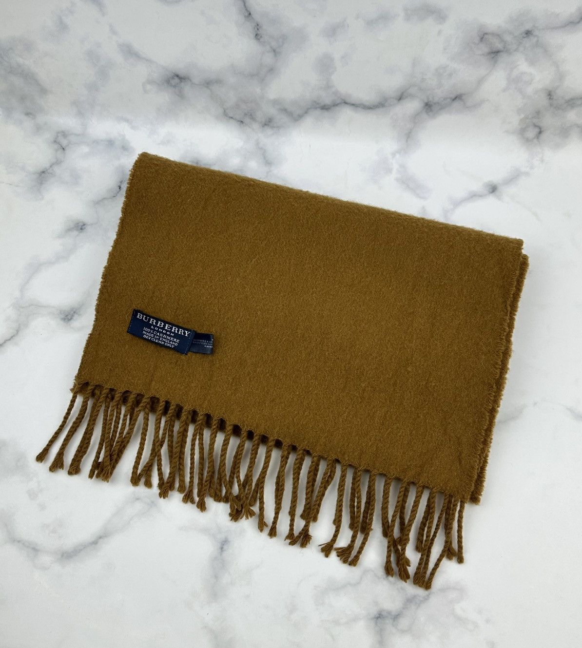 Burberry Burberry Scarf brown CASHMERE made in England Size ONE SIZE - 3 Thumbnail