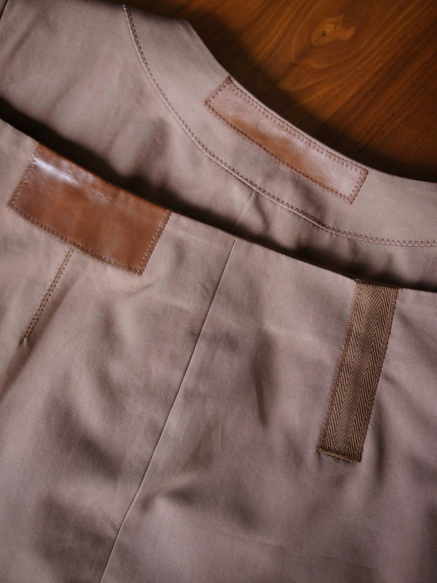 Salvatore Ferragamo Ferragamo Vintage Cotton Canvas Light Brown Suit Skirt Set Size M / US 6-8 / IT 42-44 - 8 Thumbnail
