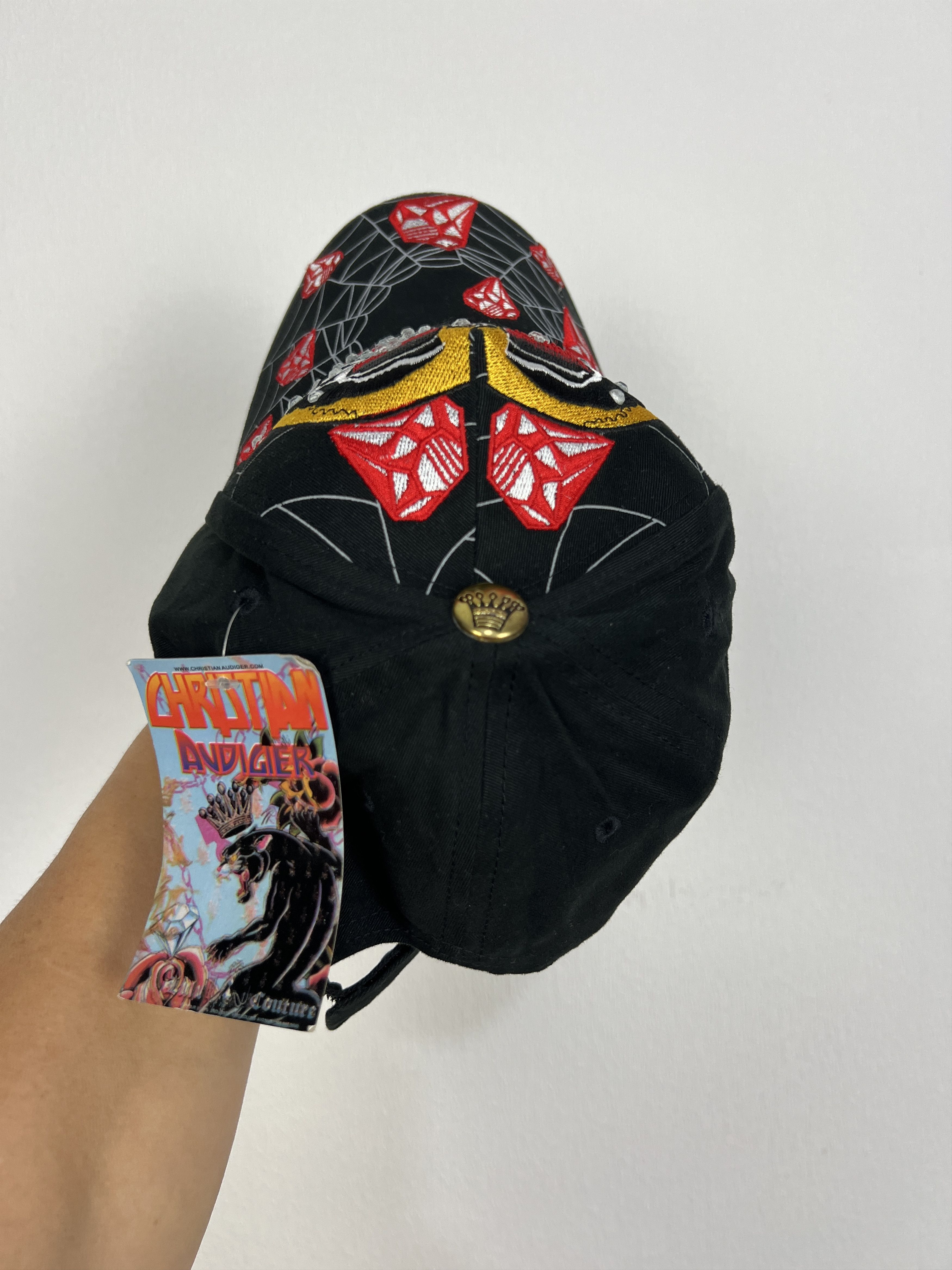 Ed Hardy Ed Hardy Cristian Audigier Cap Love Kills Slowly Skull Adult Size ONE SIZE - 4 Thumbnail