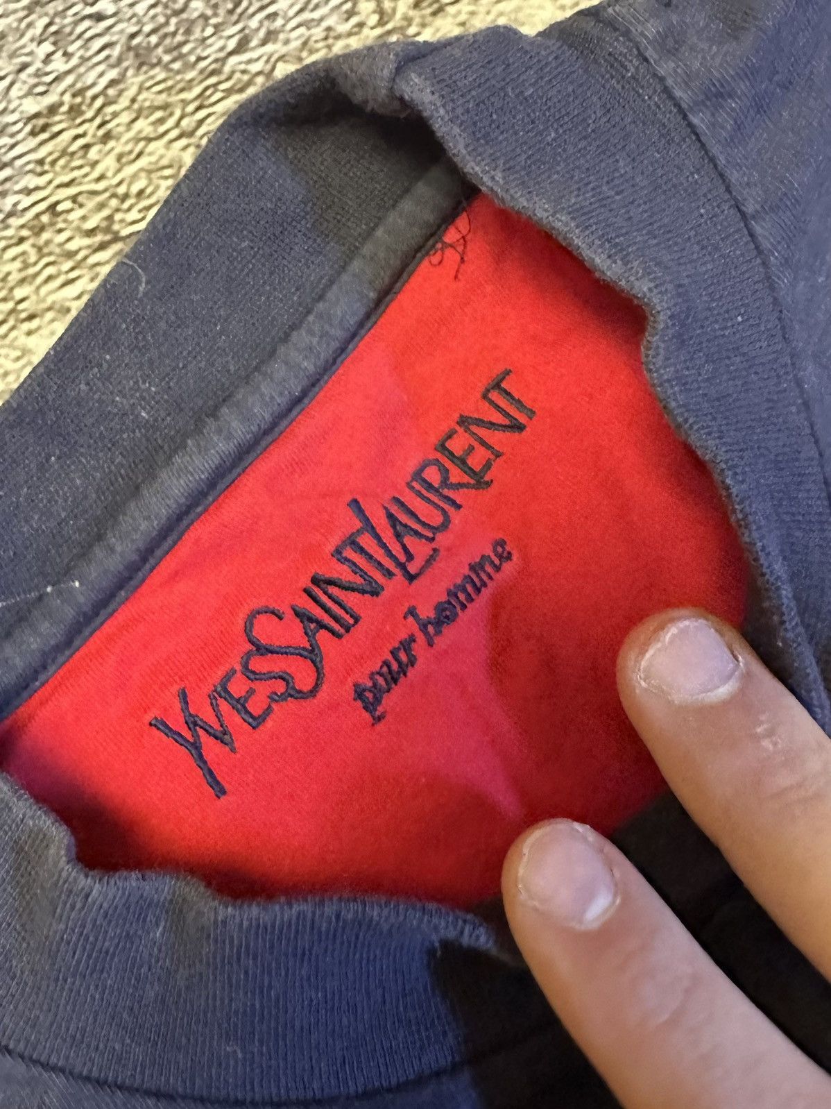 Yves Saint Laurent VERY RARE! YVES SAINT LAURENT VINTAGE T-SHIRT PLANET LOGO Size US XL / EU 56 / 4 - 4 Thumbnail