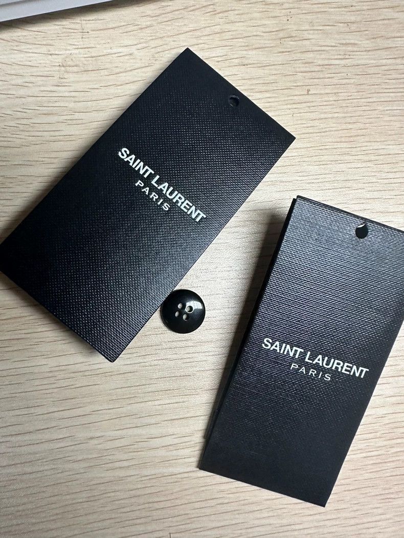 Saint Laurent Paris Saint Laurent Paris Snowflake grey cashmere lapel collar su Size US S / EU 44-46 / 1 - 2 Thumbnail