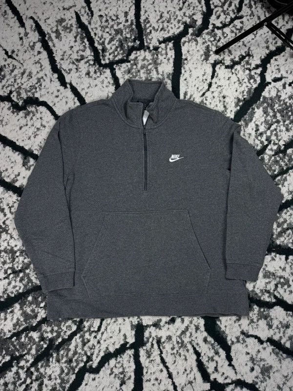Nike Nike Halfzip Sweatshirt Gray XXL Swoosh Logo Size US XXL / EU 58 / 5 - 1 Thumbnail