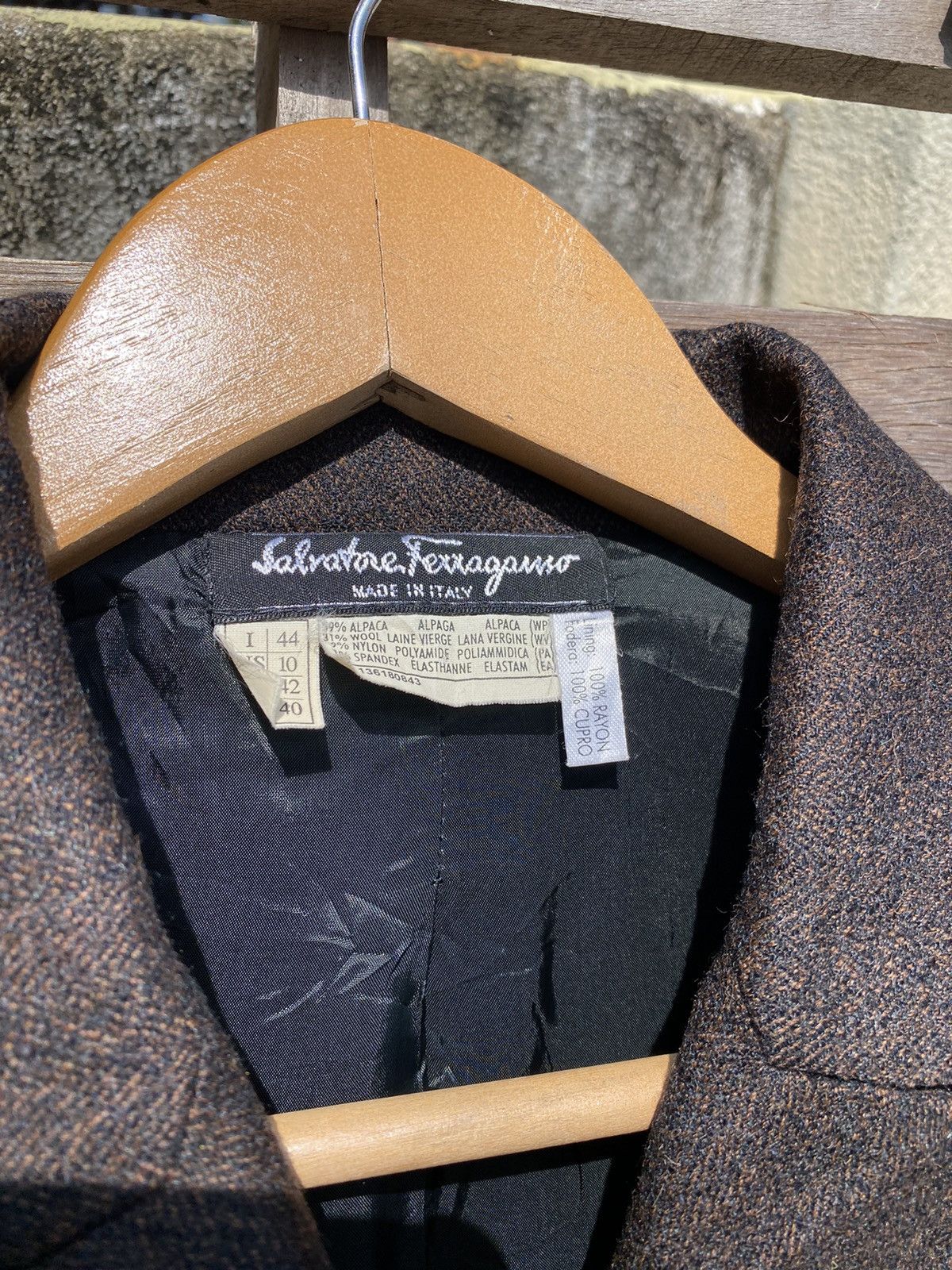 Salvatore Ferragamo Vintage Salvatore Ferragamo Blazer Size L / US 10 / IT 46 - 5 Thumbnail