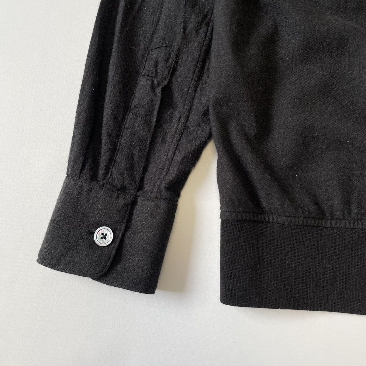 A/W 14 ‘Tobacco Fleck’ Black Wool Shirt
