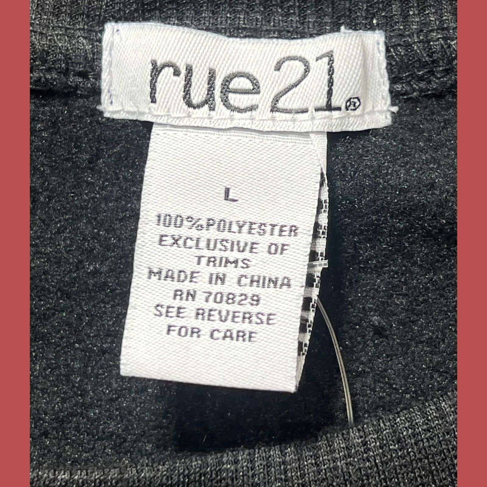 rue21 Rue 21 - Women's Long Sleeve Casual Sweatshirt - Black - Lar Size L / US 10 / IT 46 - 9 Thumbnail