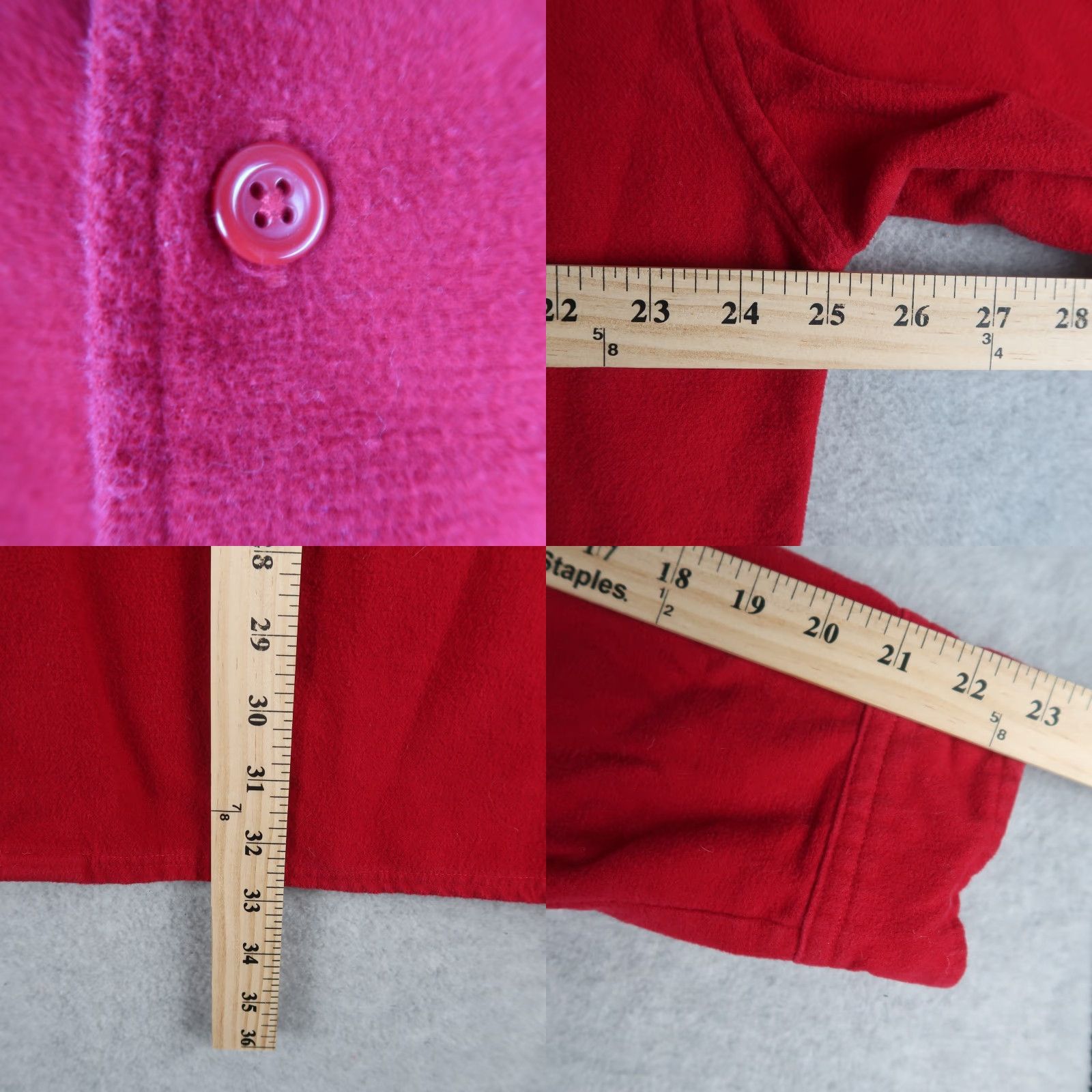 Tommy Hilfiger VINTAGE Tommy Hilfiger Shirts Mens L Red 90s Logo Button-Down Collar Vintage 90s Size US L / EU 52-54 / 3 - 8 Thumbnail