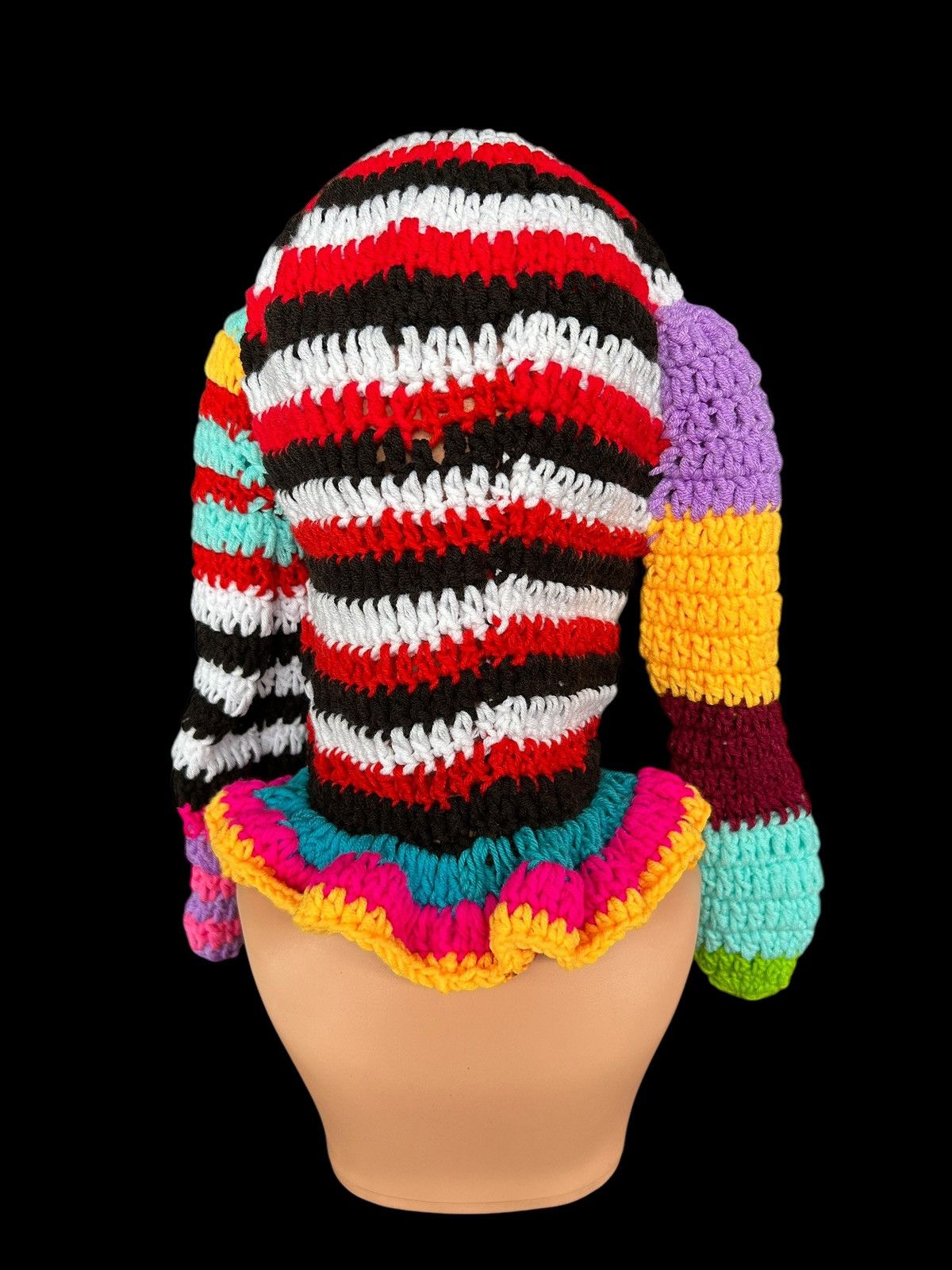 Japanese Brand × Kapital × Vintage Rare Crochet Knitted Handmade Balaclava Masked Size ONE SIZE - 6 Thumbnail