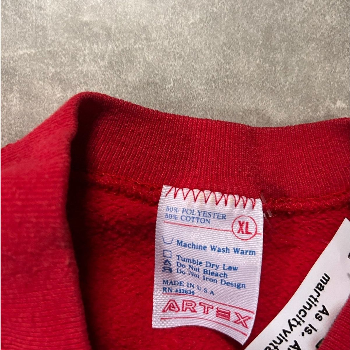 Other 90's Vintage Kansas City Chiefs Artex Red Crewneck -XL Size US XL / EU 56 / 4 - 3 Thumbnail