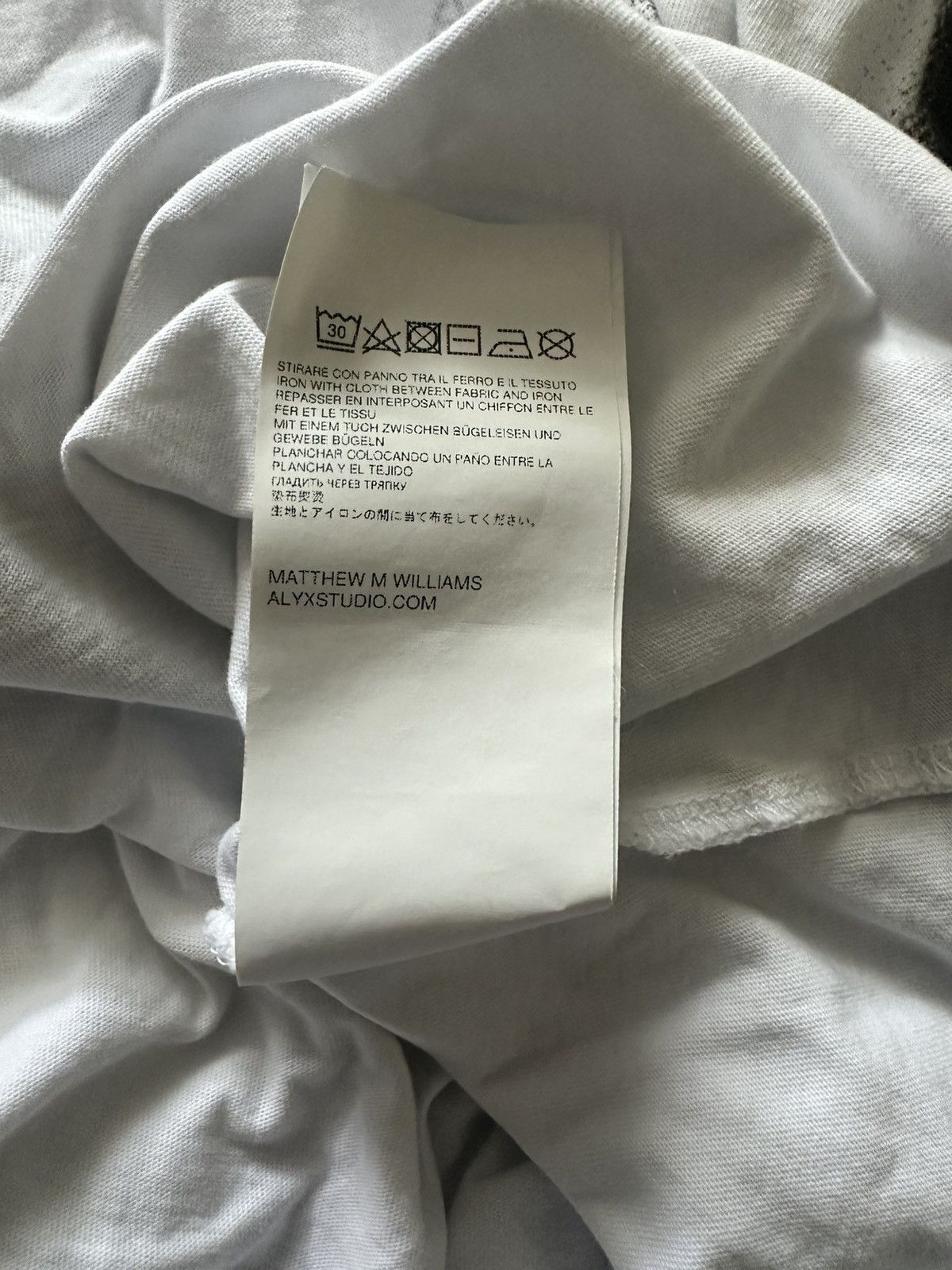 1017 ALYX 9SM White Cotton T-Shirt Size US S / EU 44-46 / 1 - 6 Thumbnail