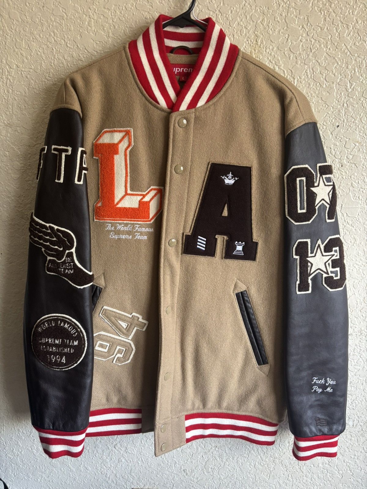 Supreme Supreme All City Baseball Varsity Jacket FTP 2006 RARE
