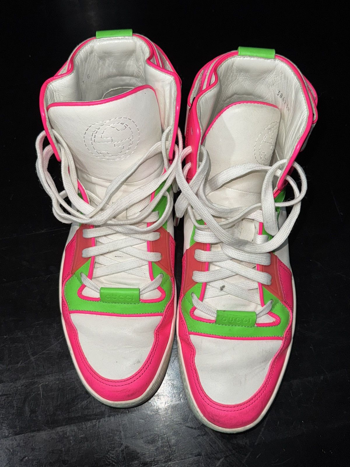 Gucci Gucci Leather high top sneakers Size US 8.5 / EU 41-42 - 6 Thumbnail