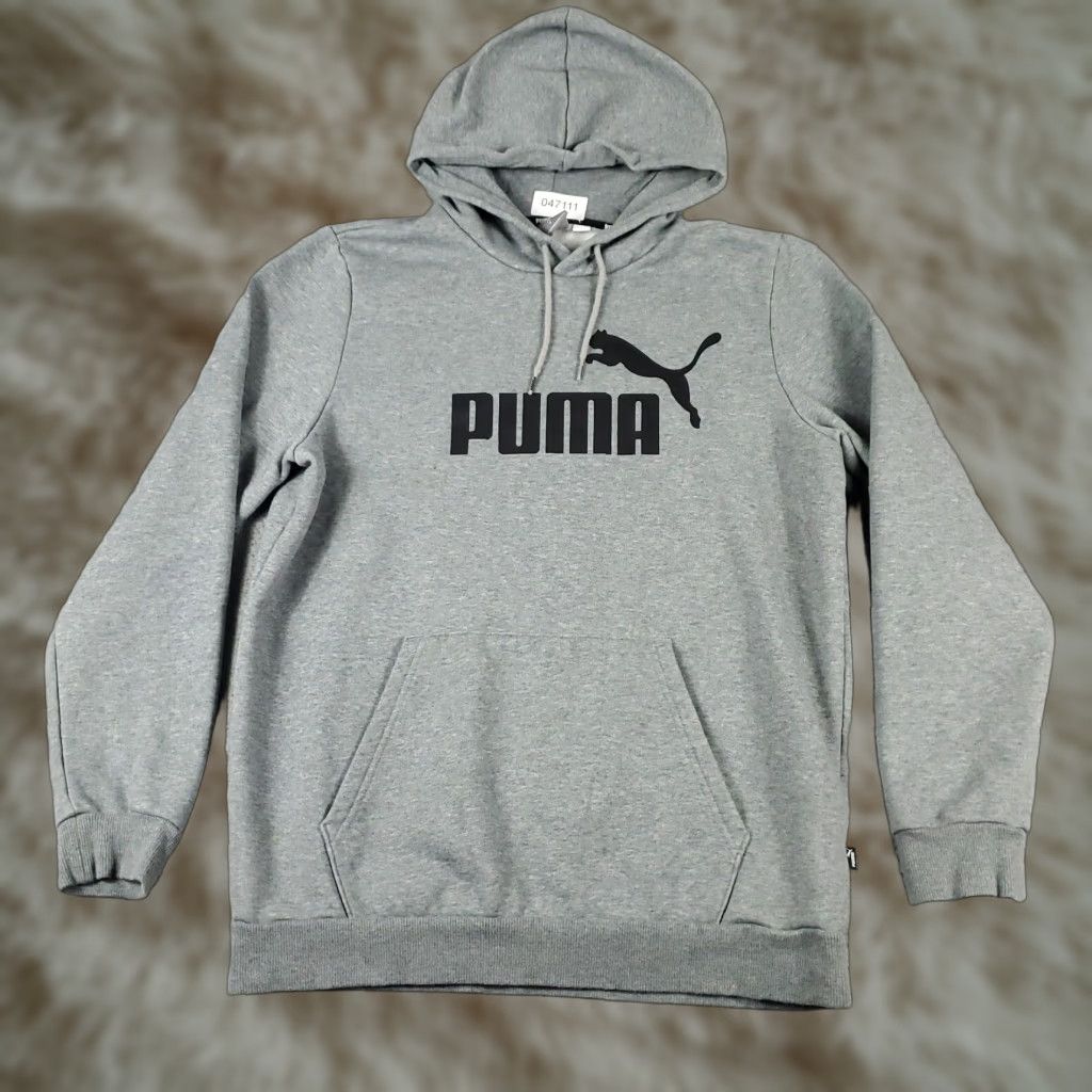 Puma PUMA Gray Hoodie Mens Medium Casual Pullover Sweatshirt Size US M / EU 48-50 / 2 - 1 Thumbnail