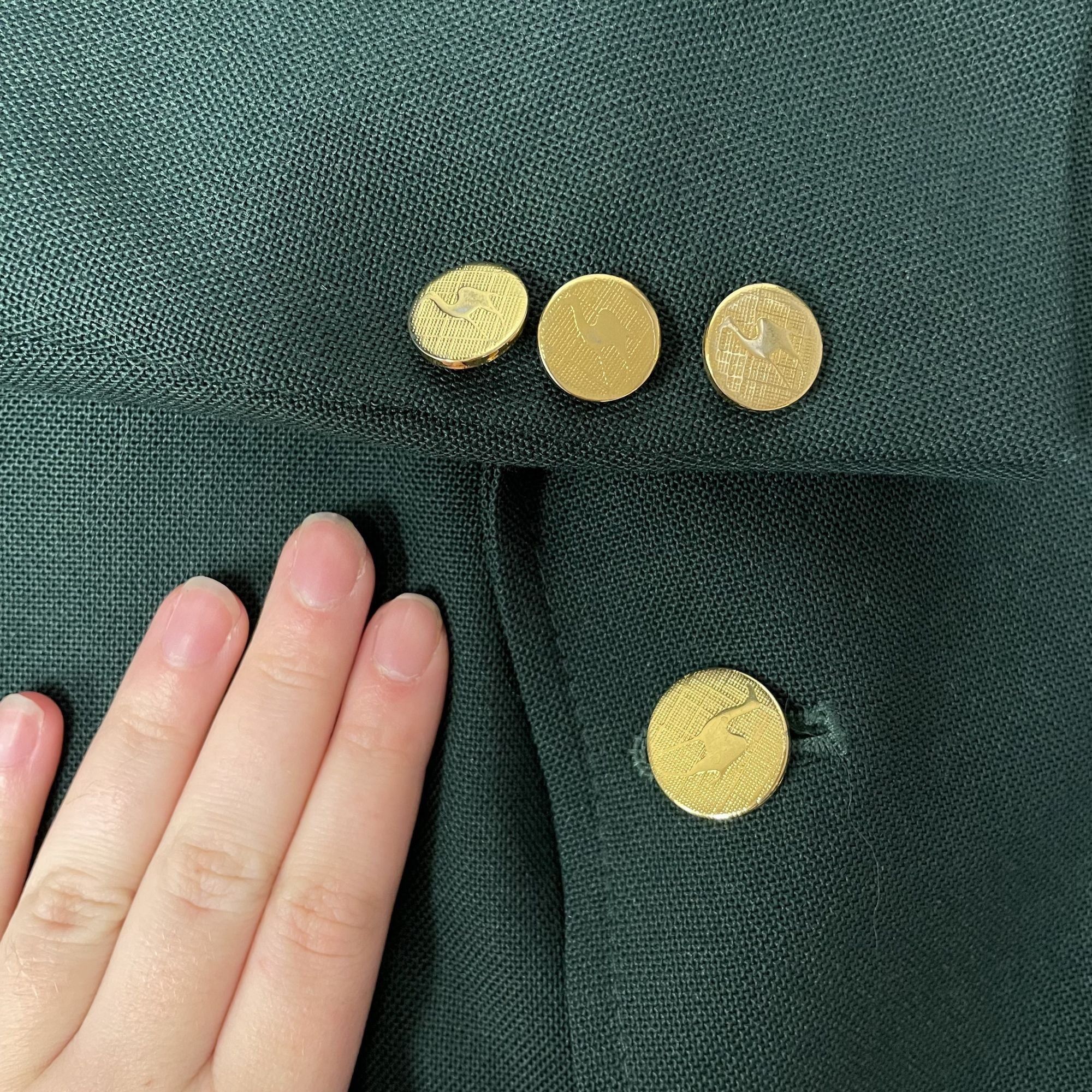 Other Vintage Sahara PINE GREEN CHRISTMAS Masters Golf Jacket Size 44R - 5 Thumbnail