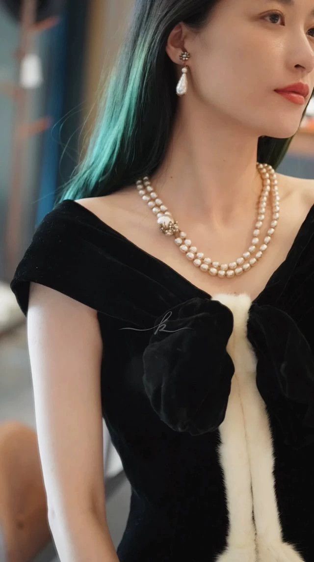 Miriam Haskell Miriam Haskell 60s Baroque Pearl Necklace & Clip Earrings Size ONE SIZE - 6 Thumbnail