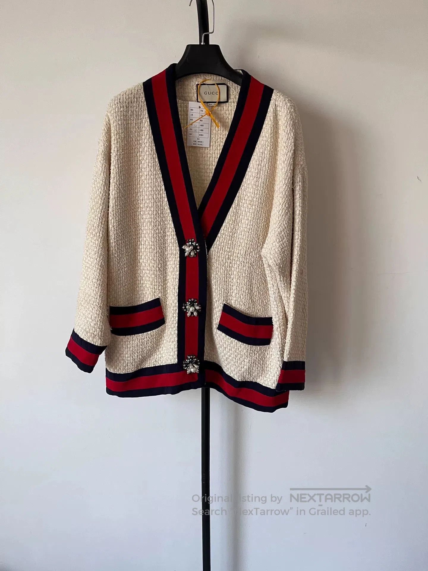 Gucci Gucci Contrast Trim Loose Tweed Jacket. Size US S / EU 44-46 / 1 - 1 Thumbnail