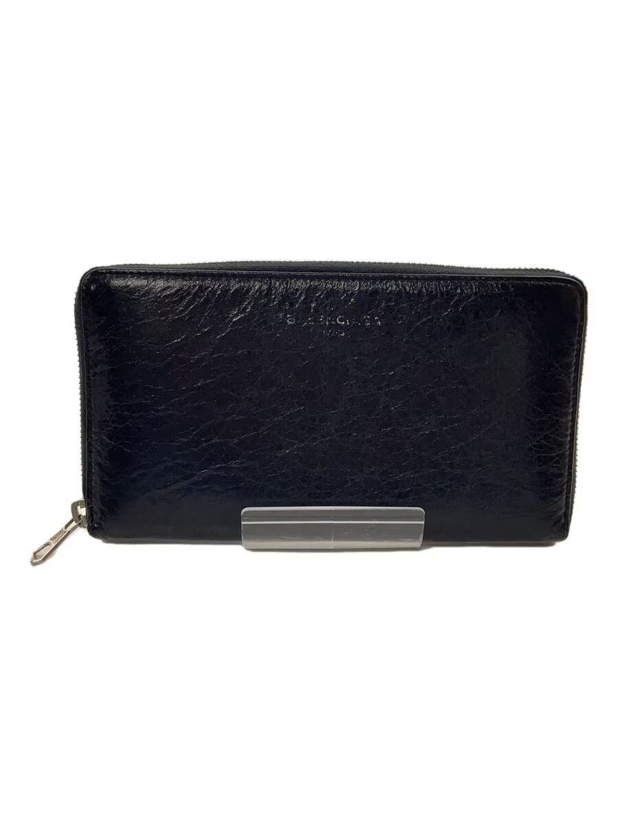 Balenciaga Balenciaga Leather Long Wallet Black Size ONE SIZE - 1 Thumbnail