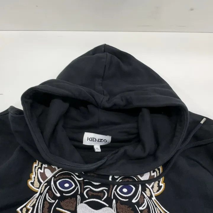 Kenzo KENZO FW21 Black Tiger Embroidery Hooded Sweatshirt -2507 Size US XL / EU 56 / 4 - 7 Thumbnail
