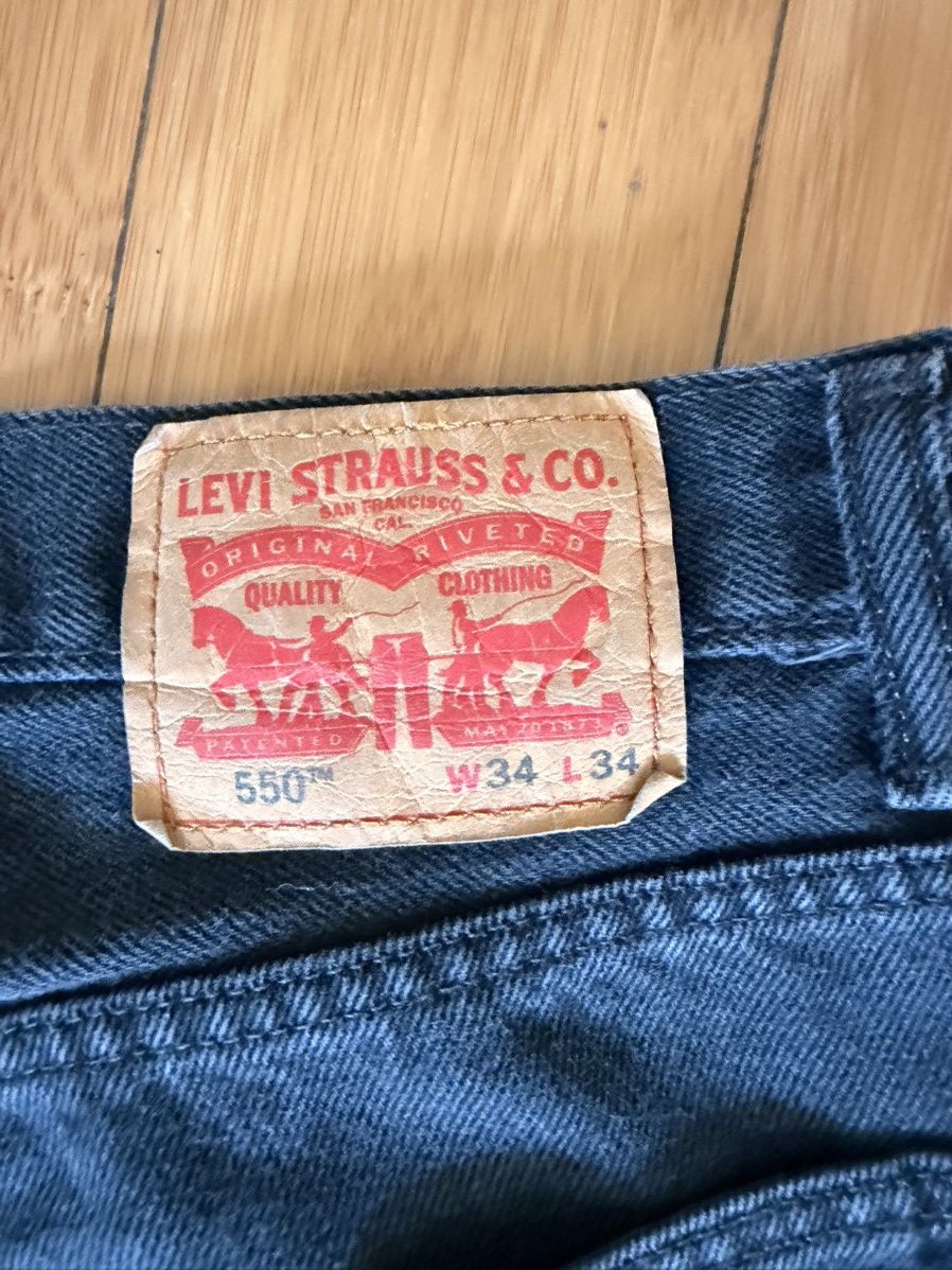 Levi's Levi’s 550 Relaxed Fit Jeans – Black Size US 34 / EU 50 - 3 Thumbnail