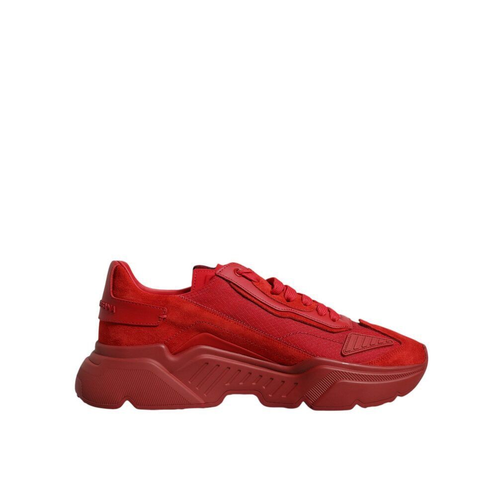 Dolce & Gabbana Dolce & Gabbana Red Leather Daymaster Low Top Sneakers Shoes Size US 6 / EU 39 - 1 Thumbnail