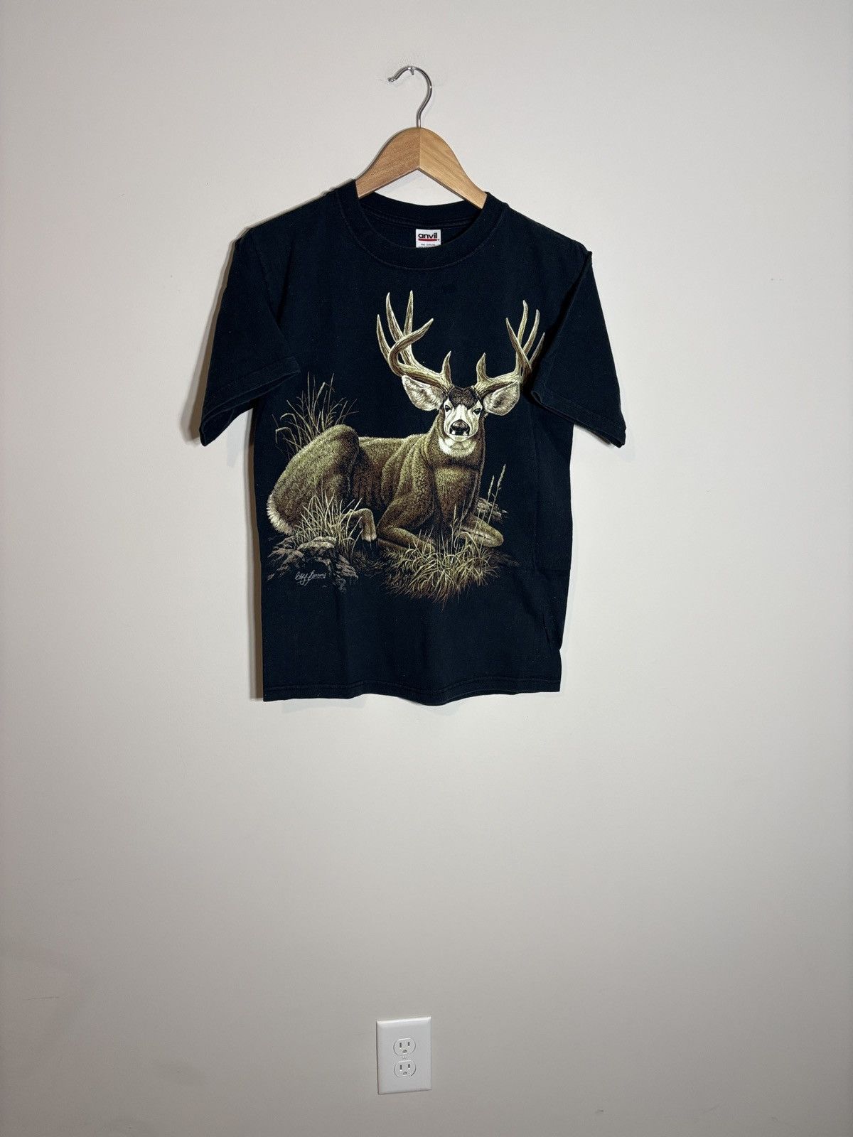 Vintage Vintage Y2K Mule Deer Hunting Graphic Tee Small Size US S / EU 44-46 / 1 - 1 Thumbnail