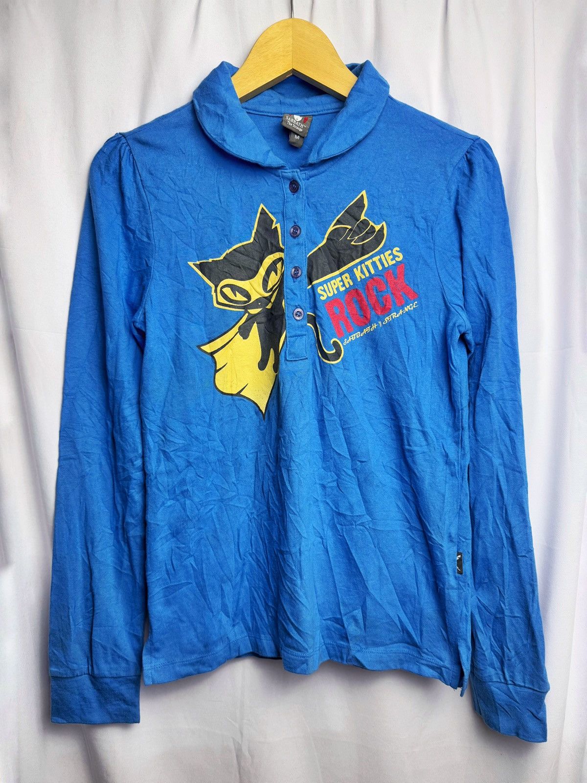 Beauty Beast × Hysteric Glamour × Japanese Brand Japanese Super Kitties Rock Polo Long Sleeve Size US S / EU 44-46 / 1 - 1 Thumbnail