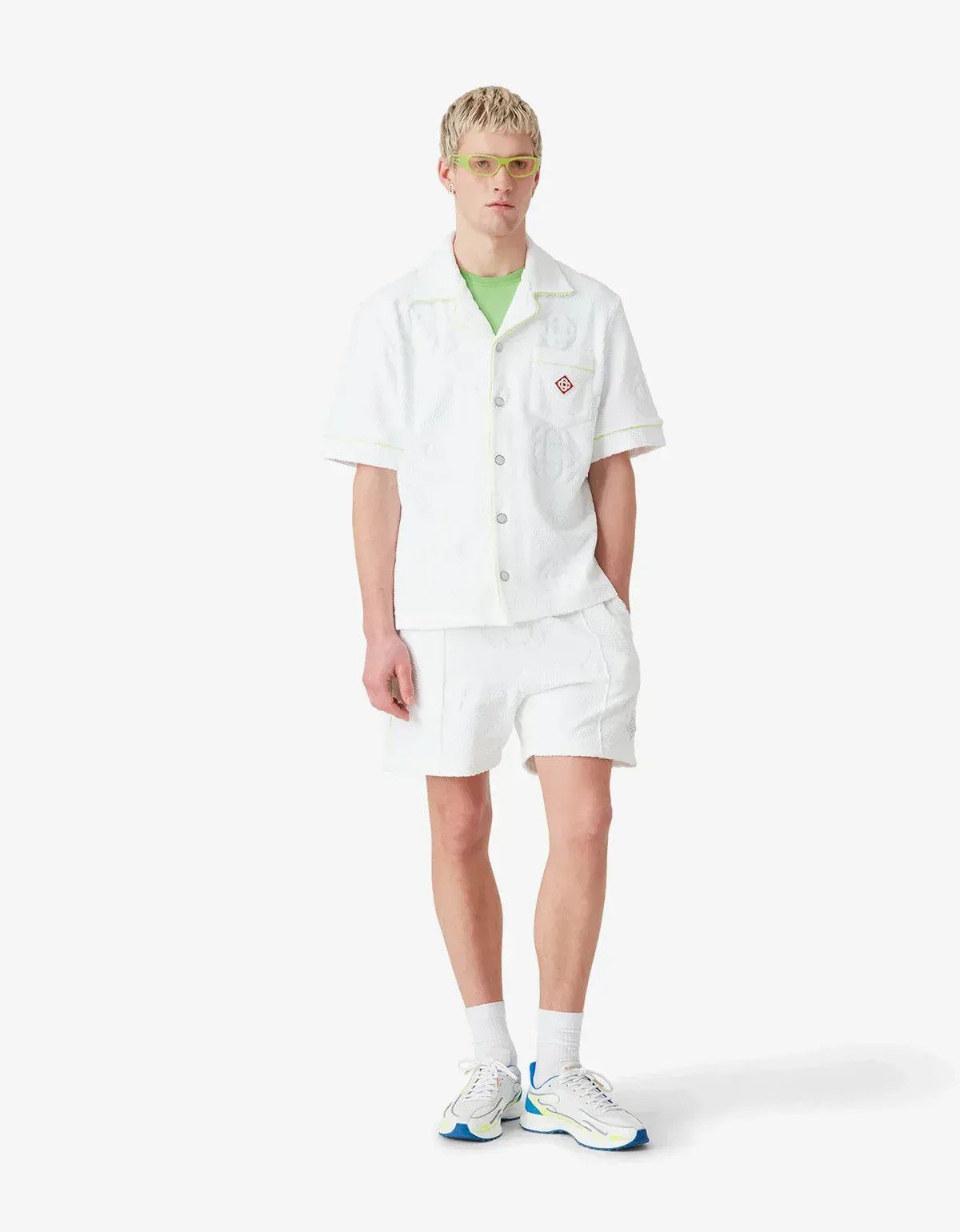 Casablanca Casablanca White Towelling Monogram Short Size US 34 / EU 50 - 2 Thumbnail