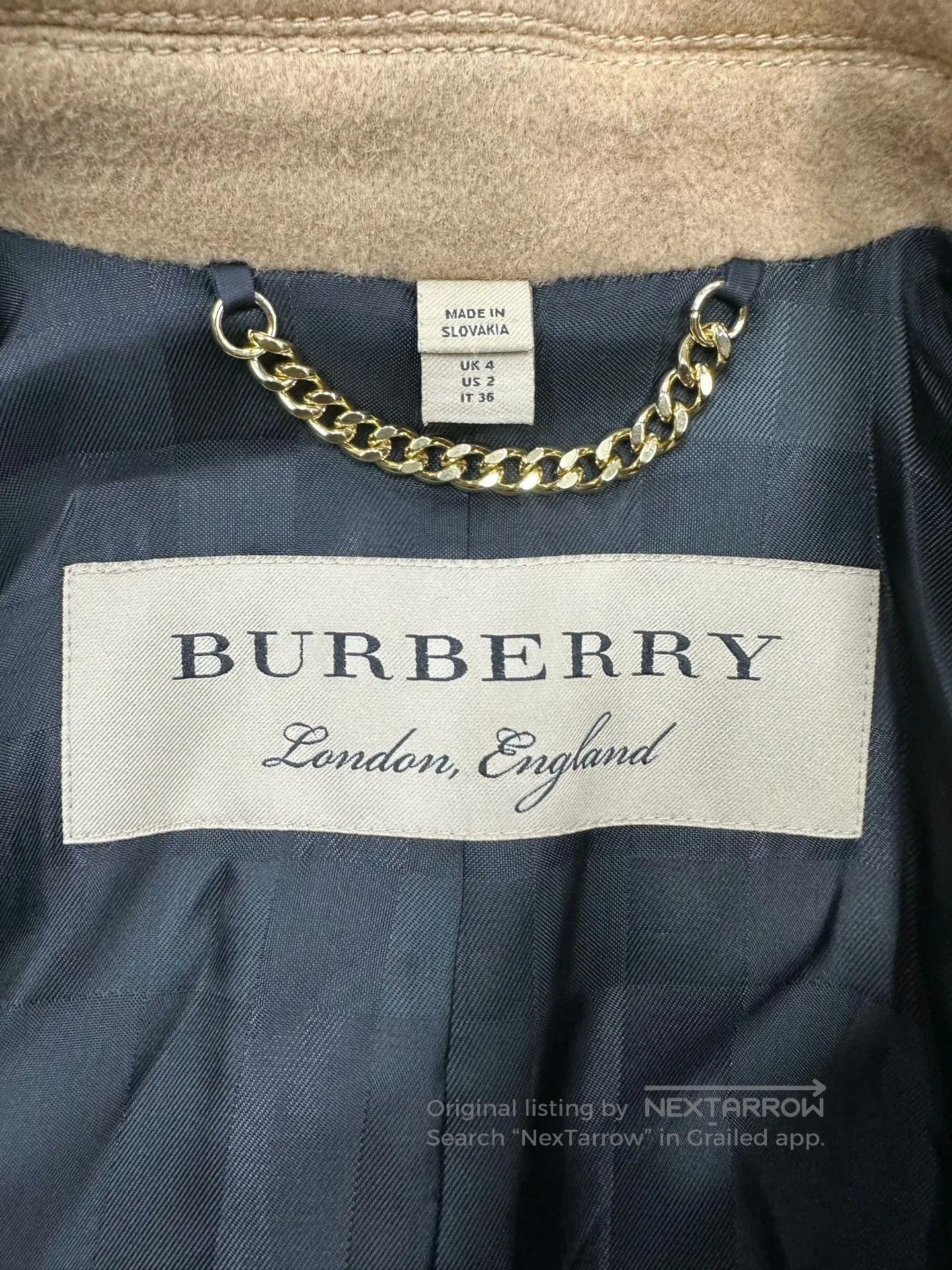 Burberry Burberry Camel Classic Single Breasted Wool Coat| Size XXS / US 00 / IT 34 - 5 Thumbnail
