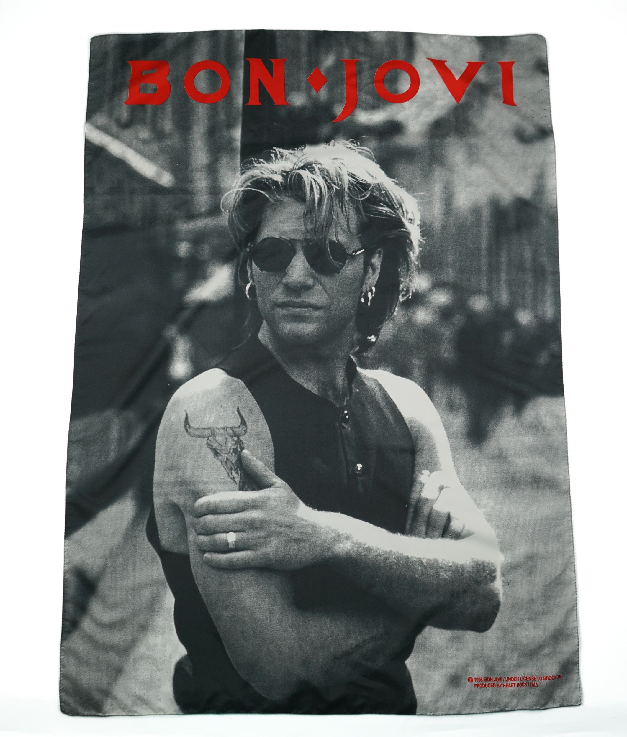 Bon Jovi × Brockum × Vintage Vintage 1995 Bon Jovi Textile Banner Size ONE SIZE - 1 Thumbnail